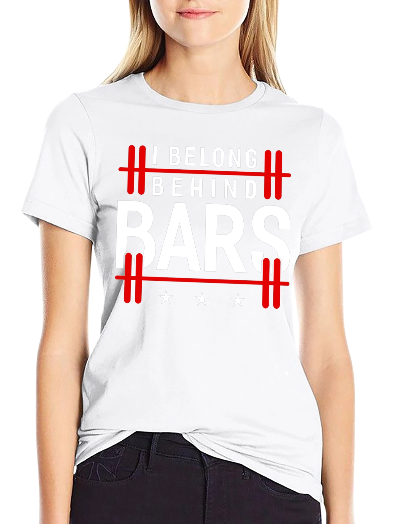 I Belong Behind Bars Graphic T-Shirt