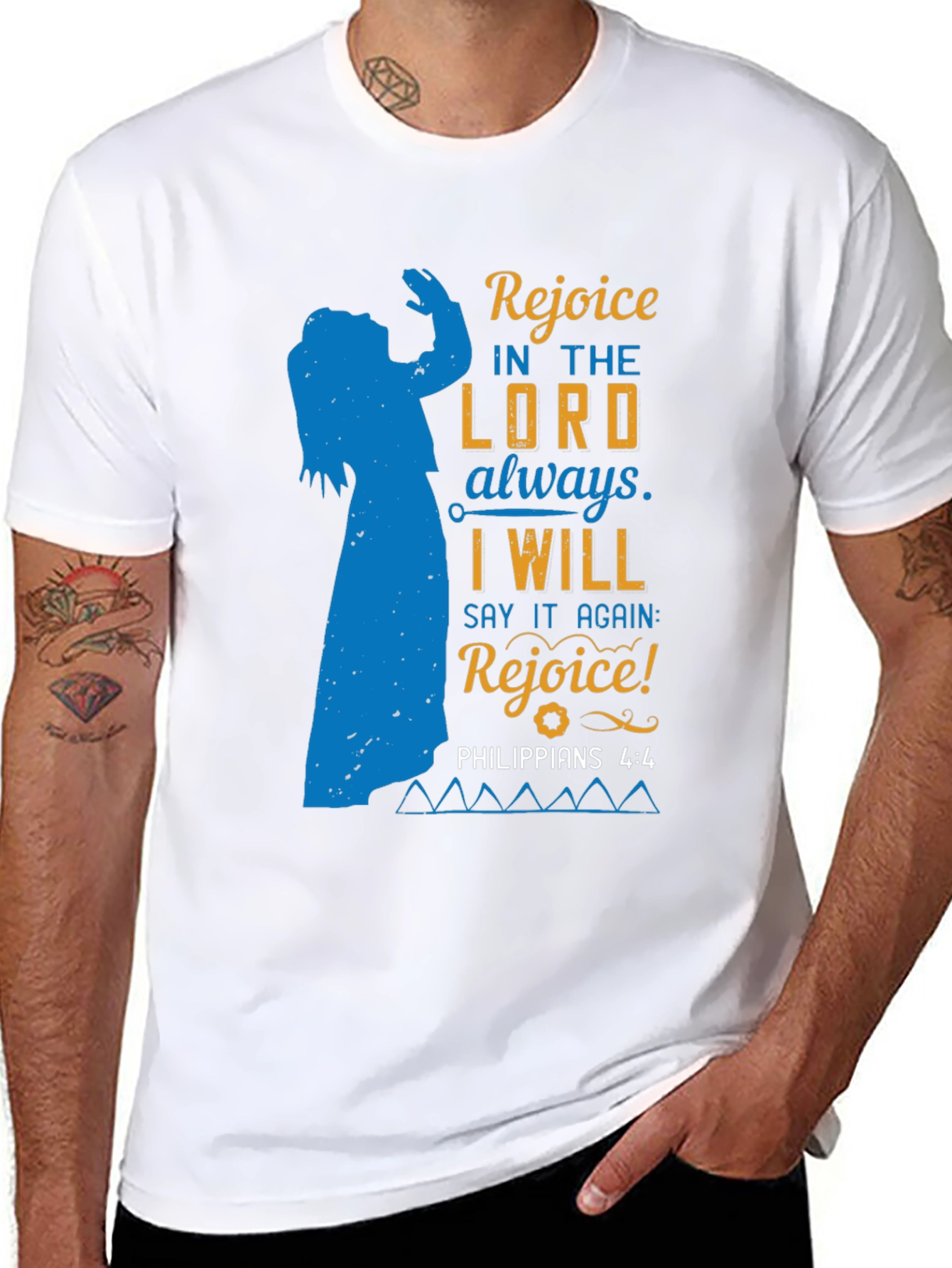 Religious T-Shirt: Rejoice in the Lord Always