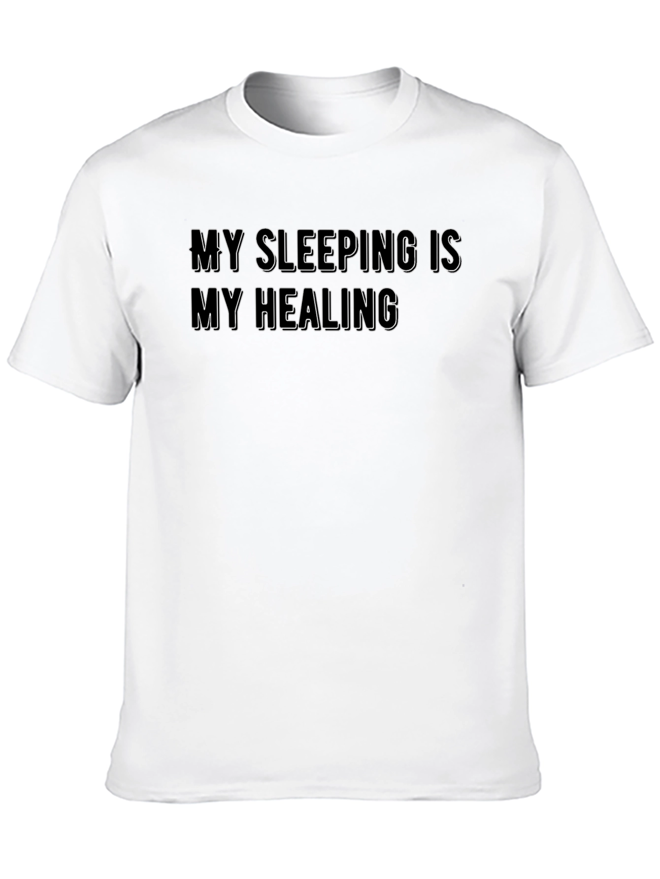 My Sleeping Is My Healing Black T-Shirt