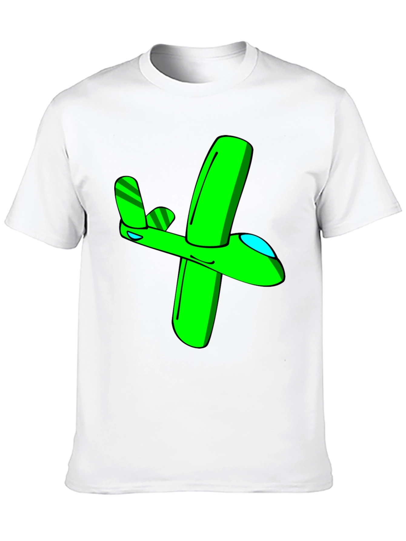 Green Airplane Graphic Tee