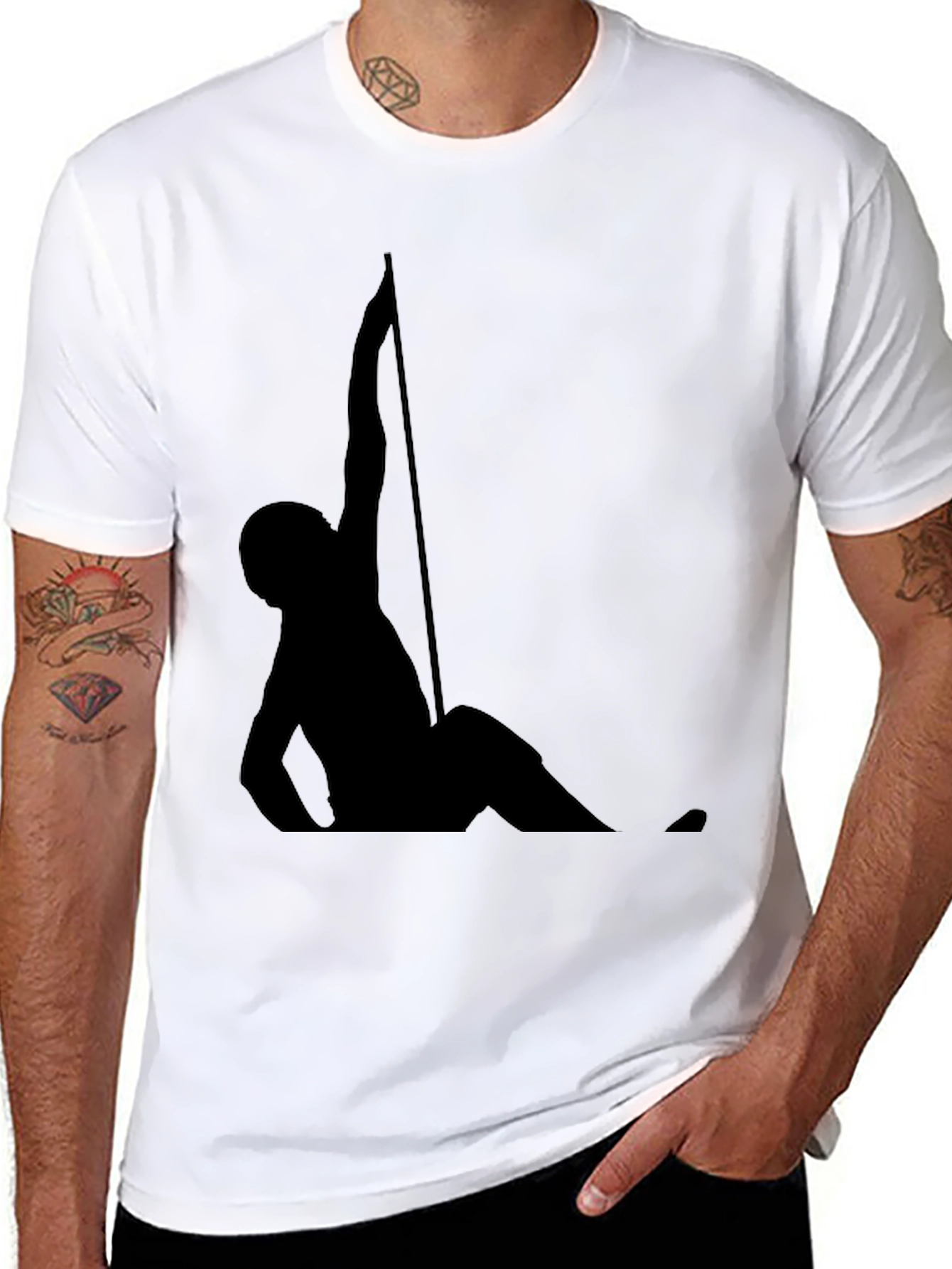 Silhouette Climber Black T-Shirt