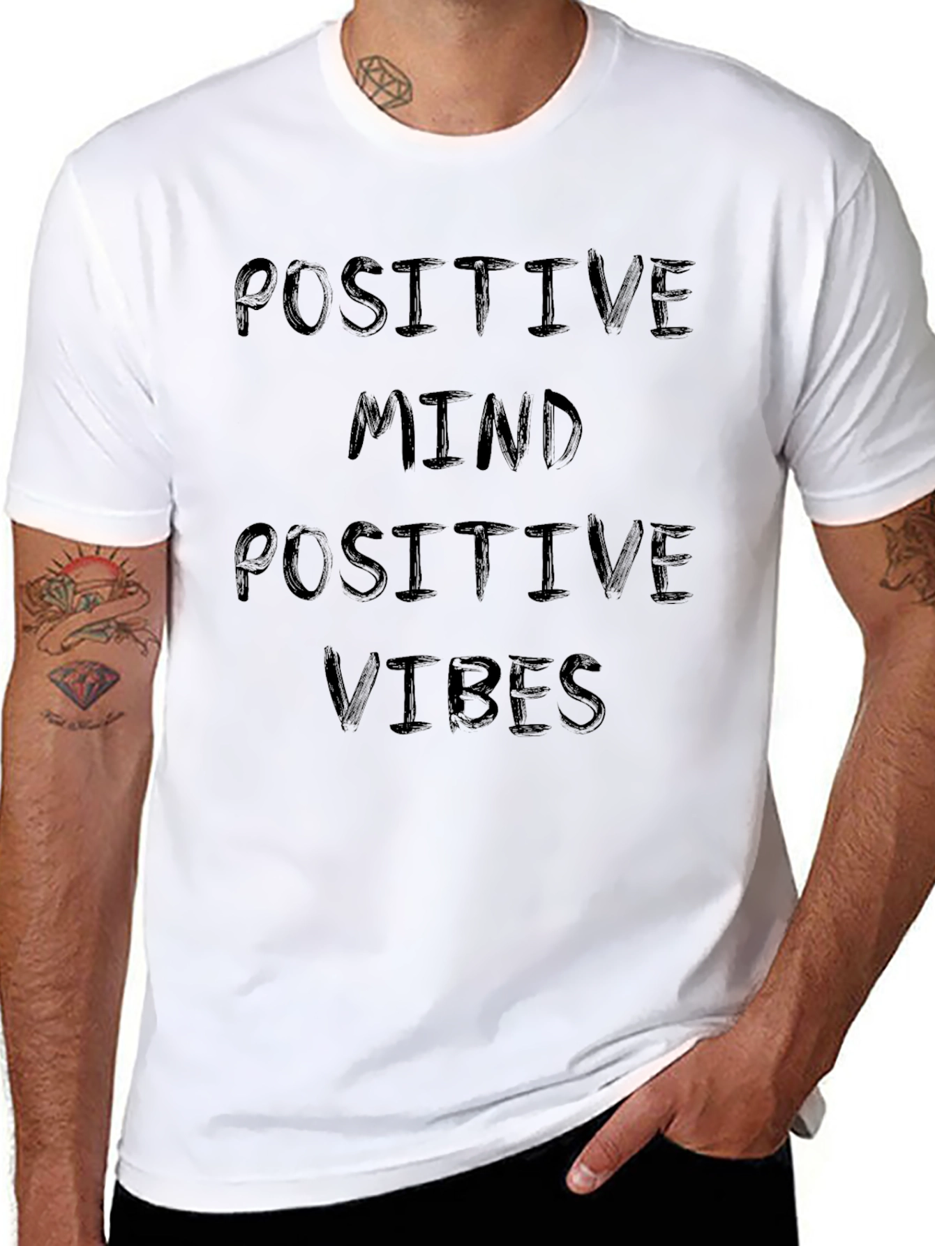 Positive Mind Positive Vibes Graphic Tee