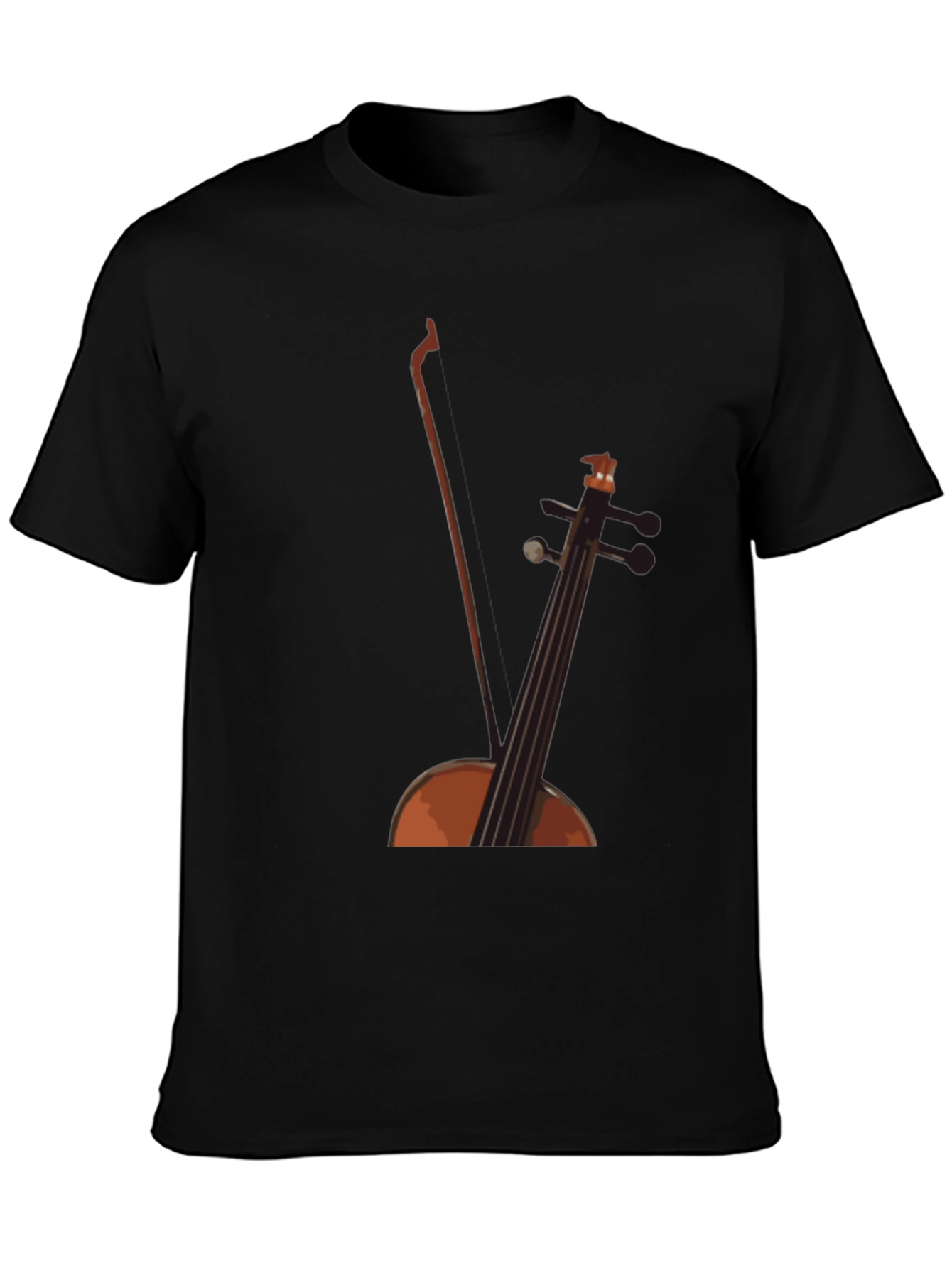 Cello Graphic Black Tee - Musicians Style