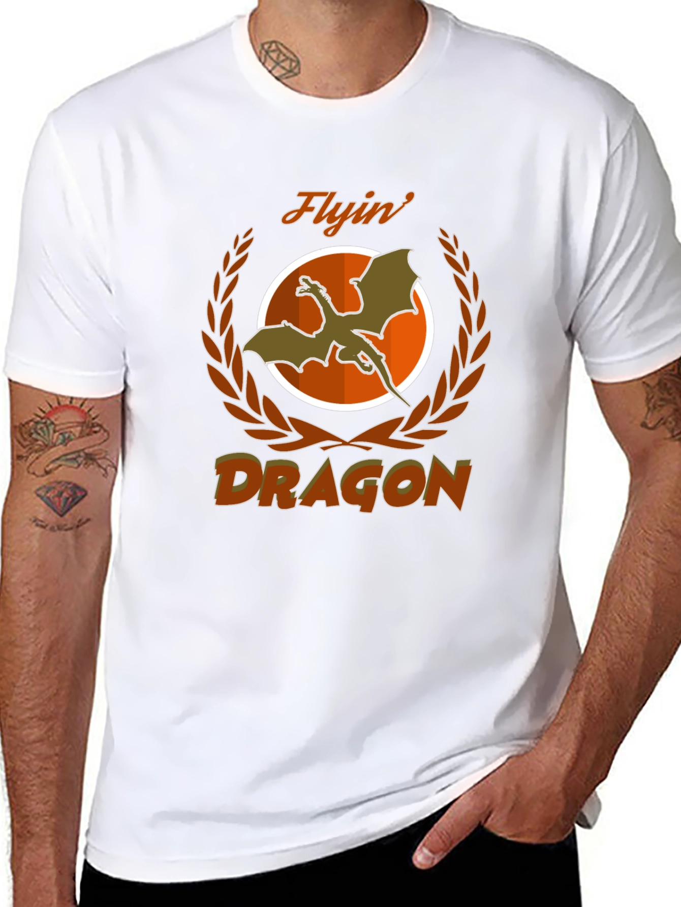 Flyin Dragon Graphic T-Shirt - Unique Design