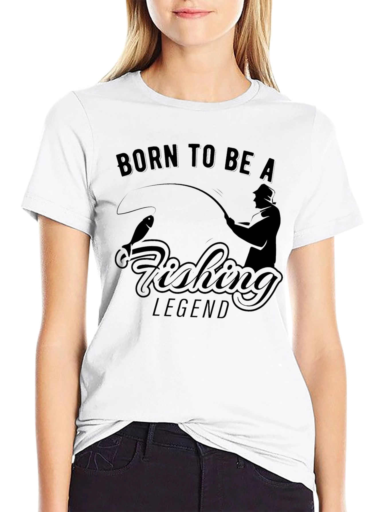 Born To Be A Fishing Legend Graphic Tee