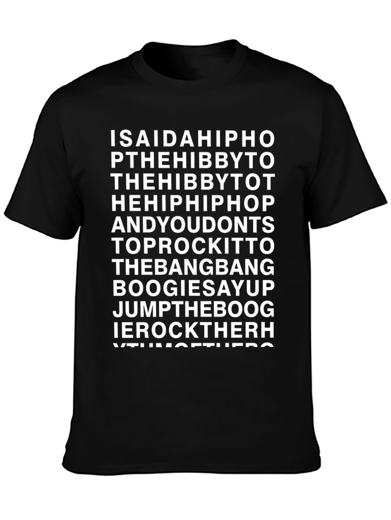 Hip Hop Lyric T-Shirt - Old School Rap Tee