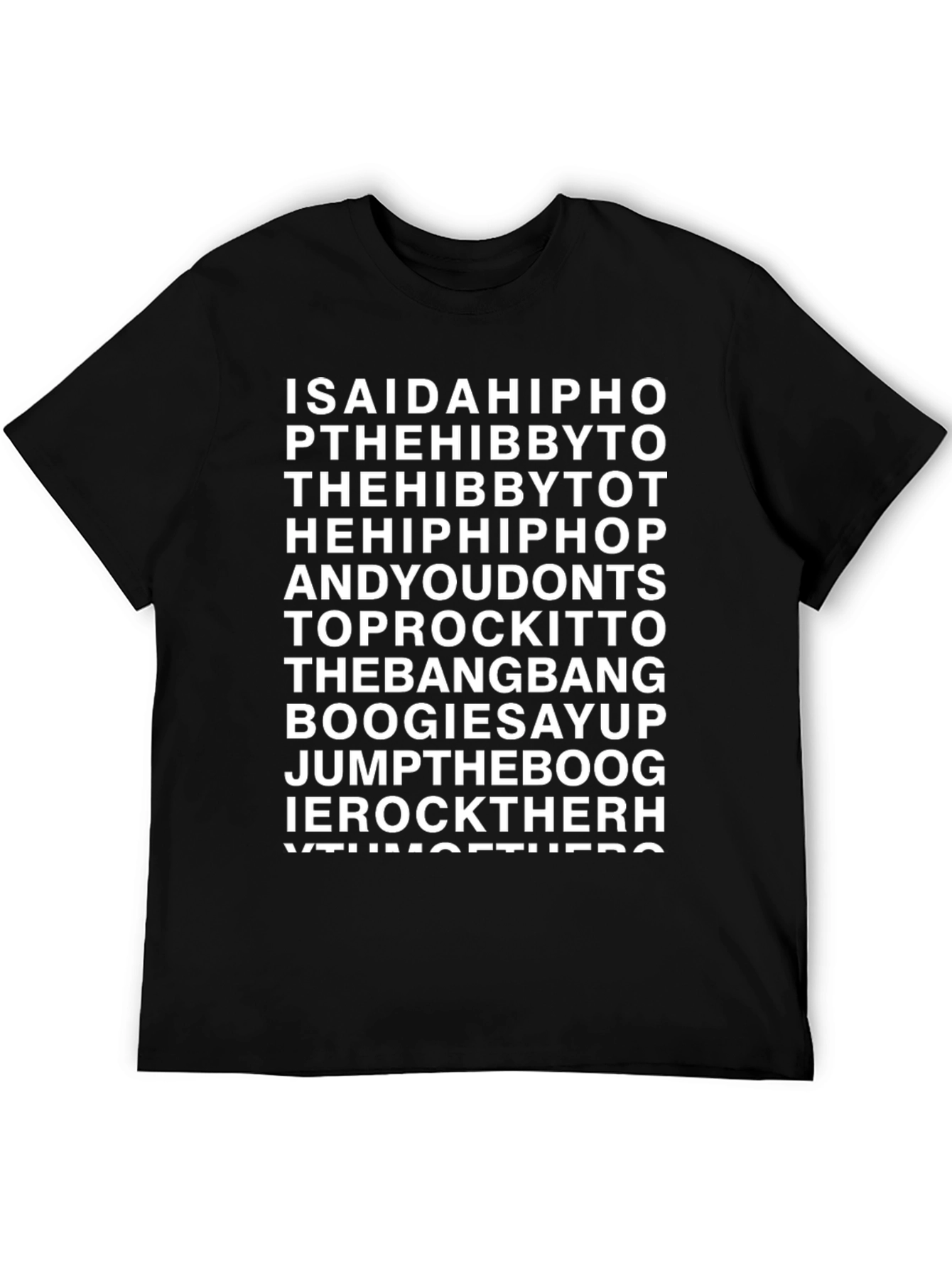 Hip Hop Lyric T-Shirt - Old School Rap Tee