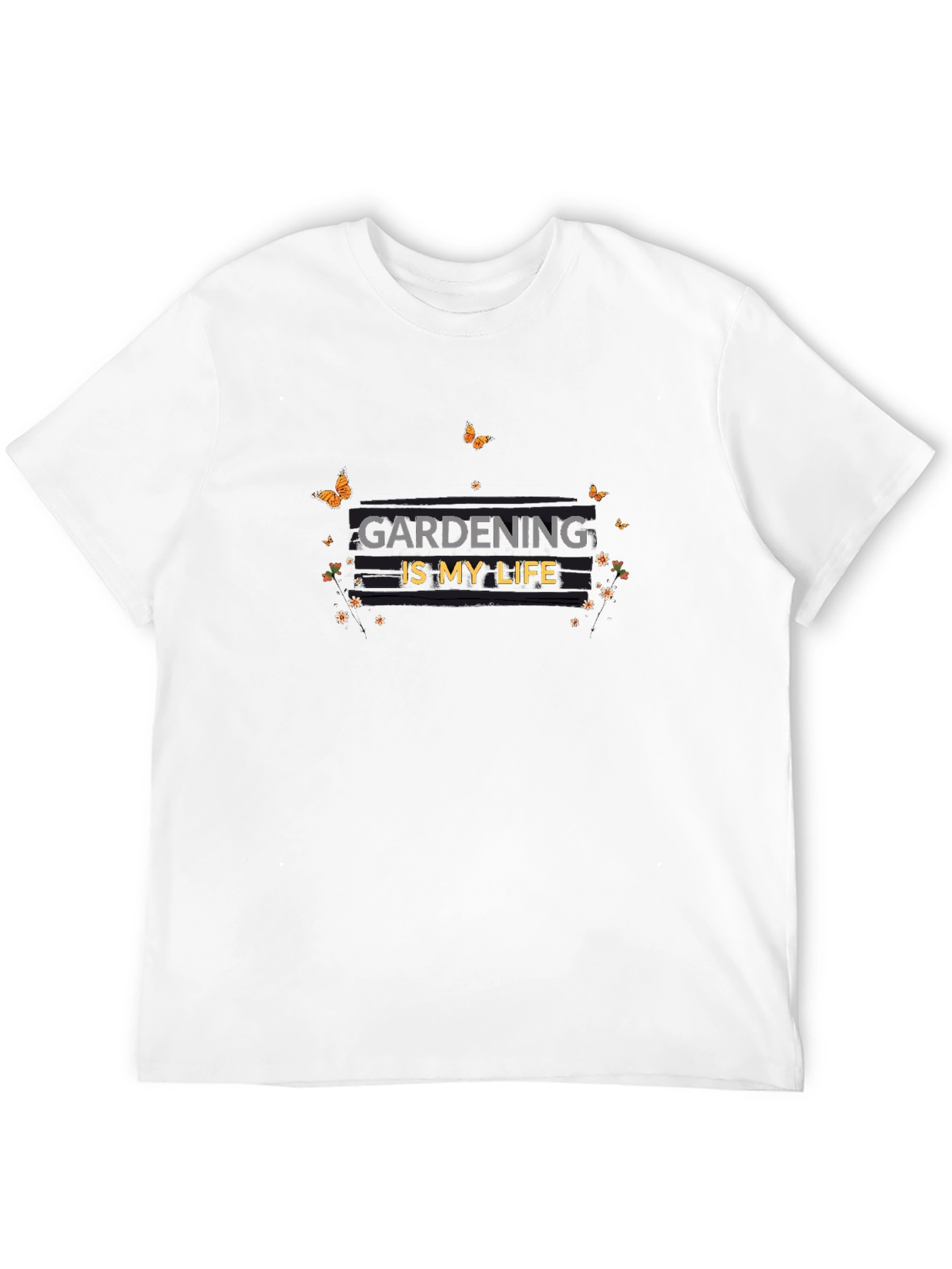 Gardening Is My Life - Black Graphic T-Shirt