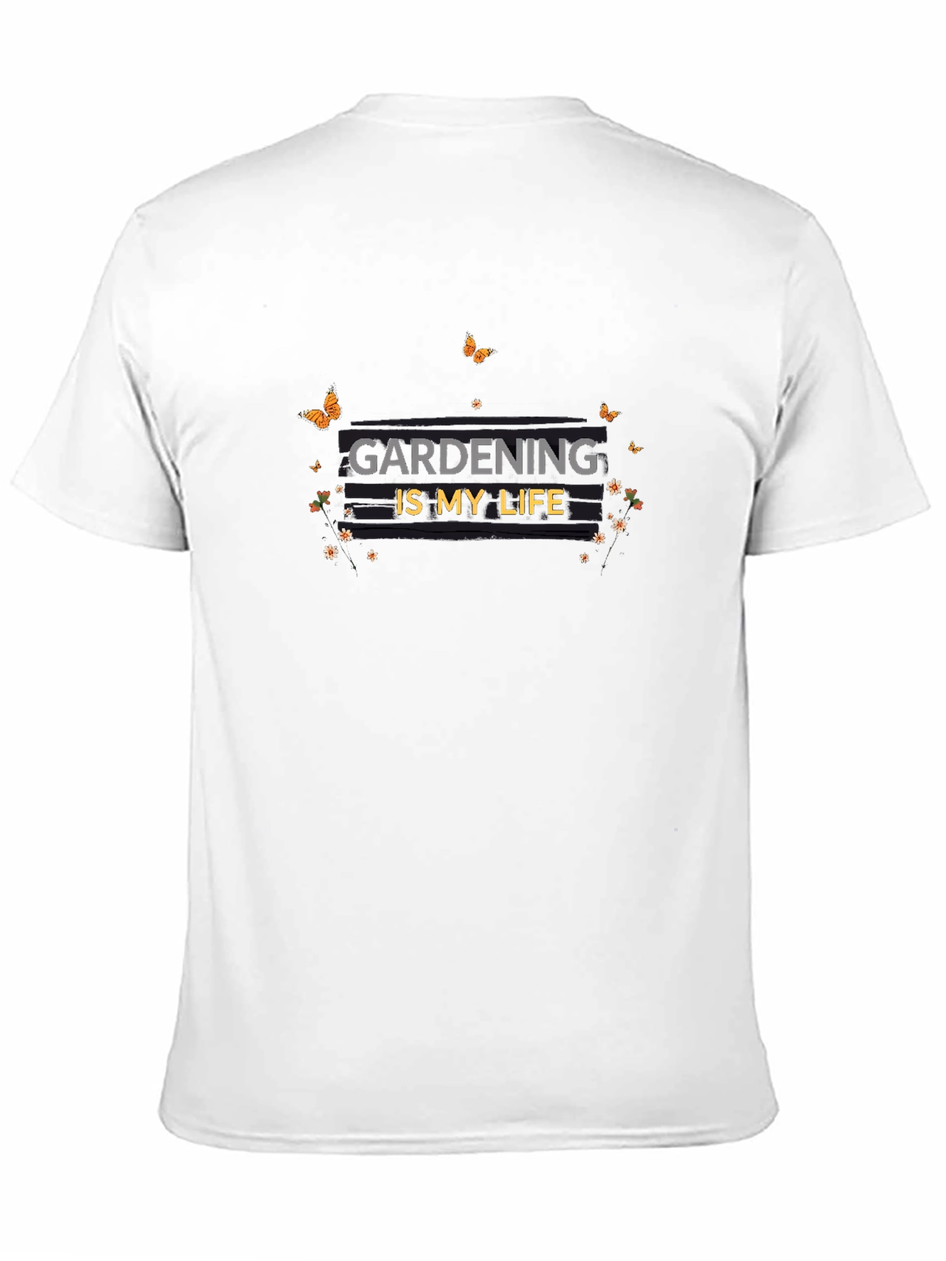Gardening Is My Life - Black Graphic T-Shirt
