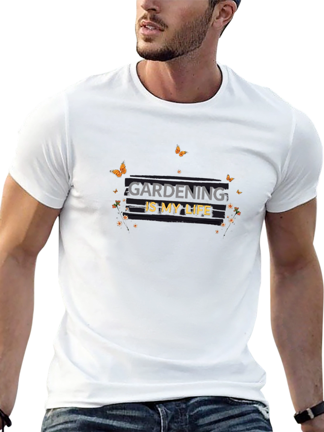 Gardening Is My Life - Black Graphic T-Shirt