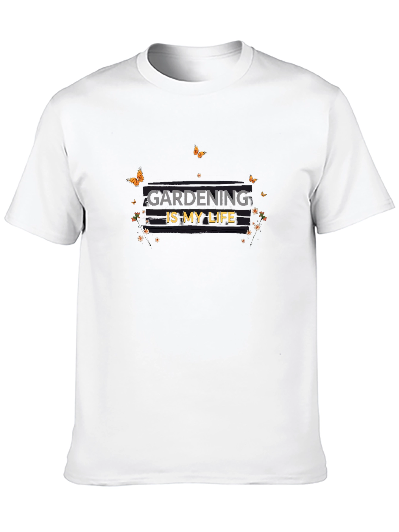 Gardening Is My Life - Black Graphic T-Shirt