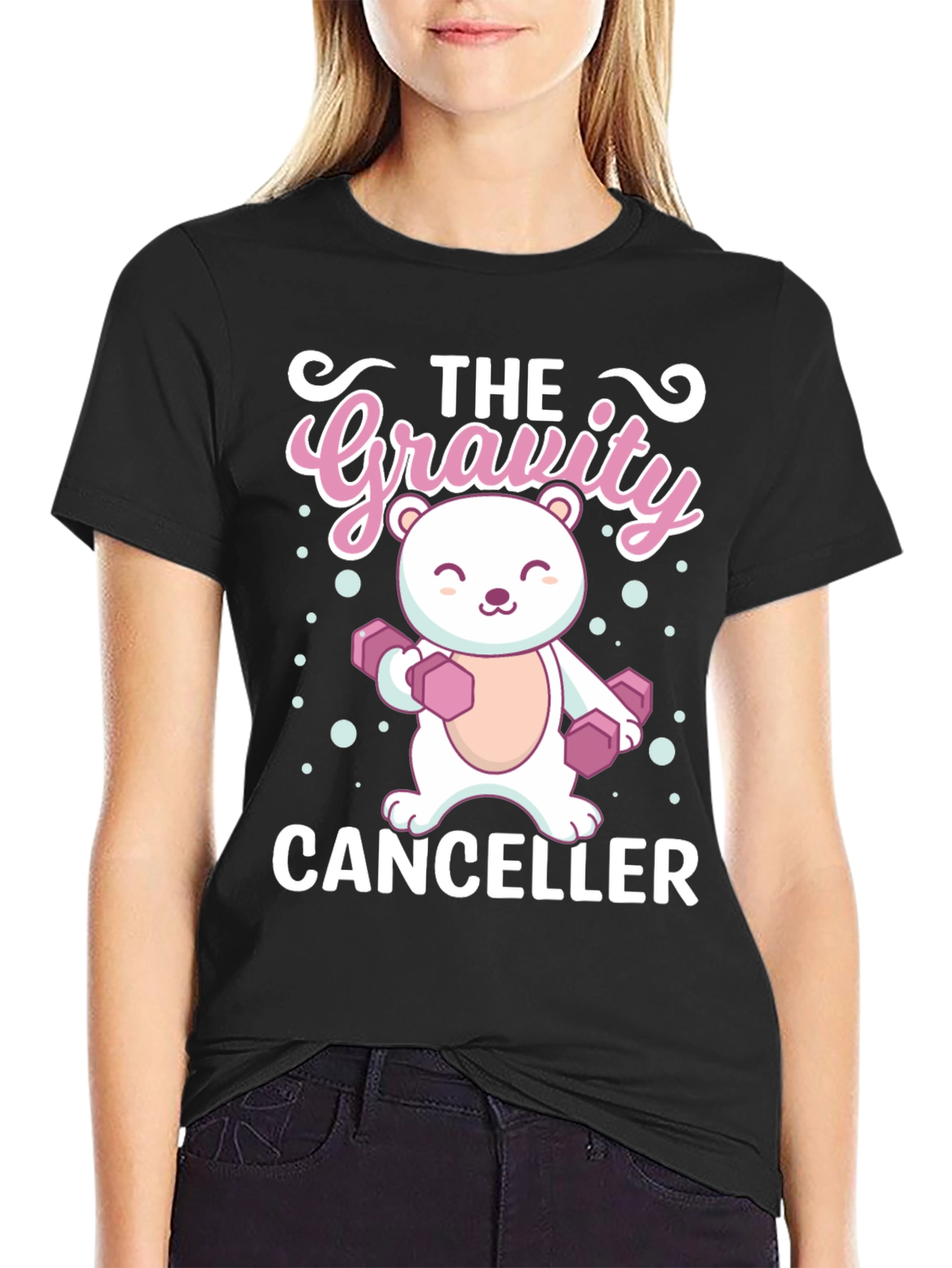 Gravity Canceller Bear Lifting T-Shirt