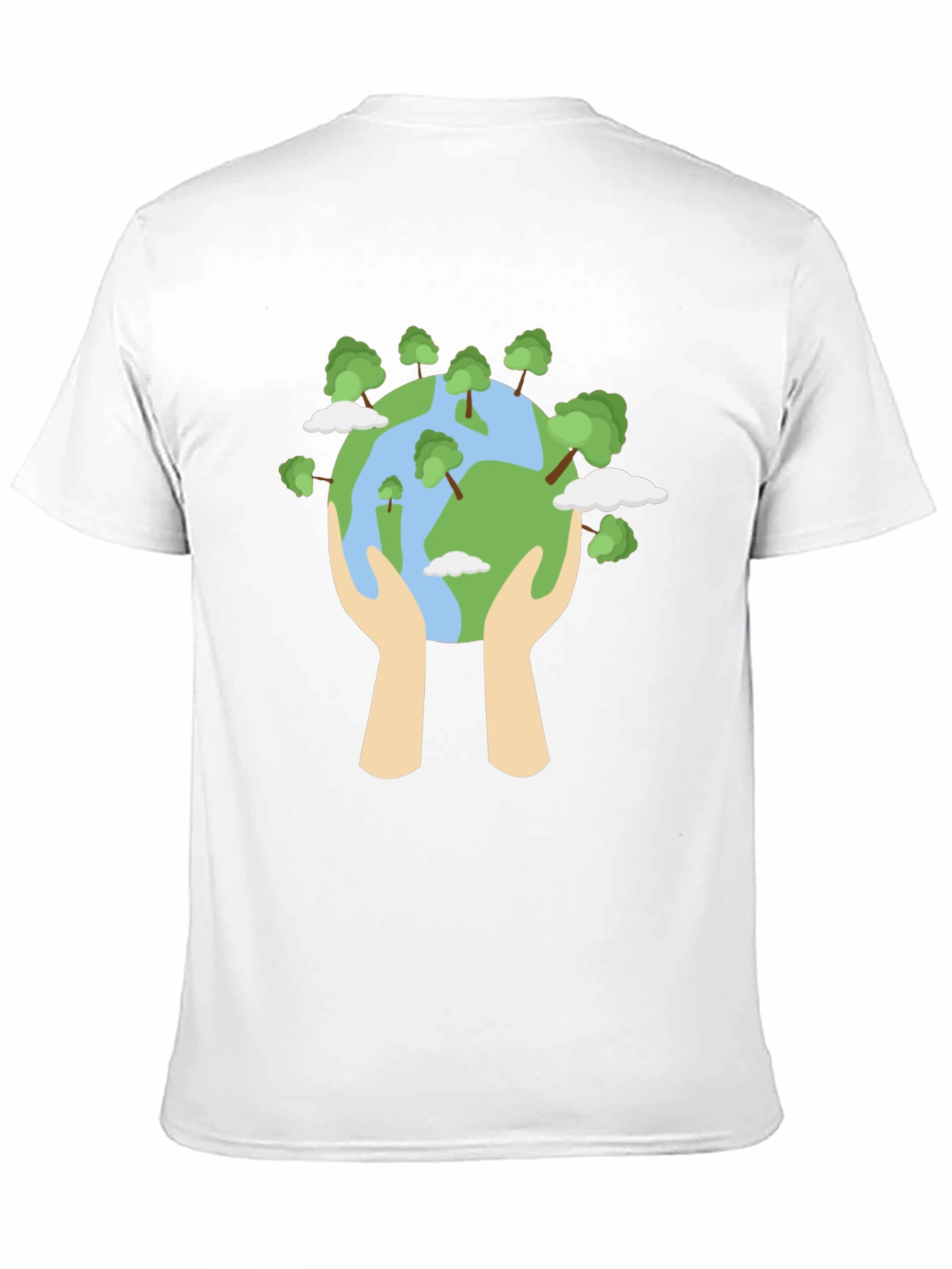 Eco-Friendly World Graphic Black T-Shirt
