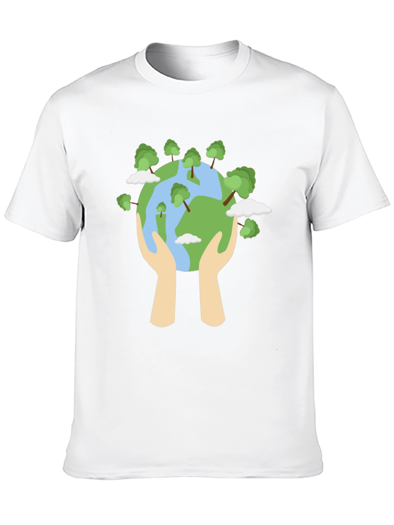 Eco-Friendly World Graphic Black T-Shirt