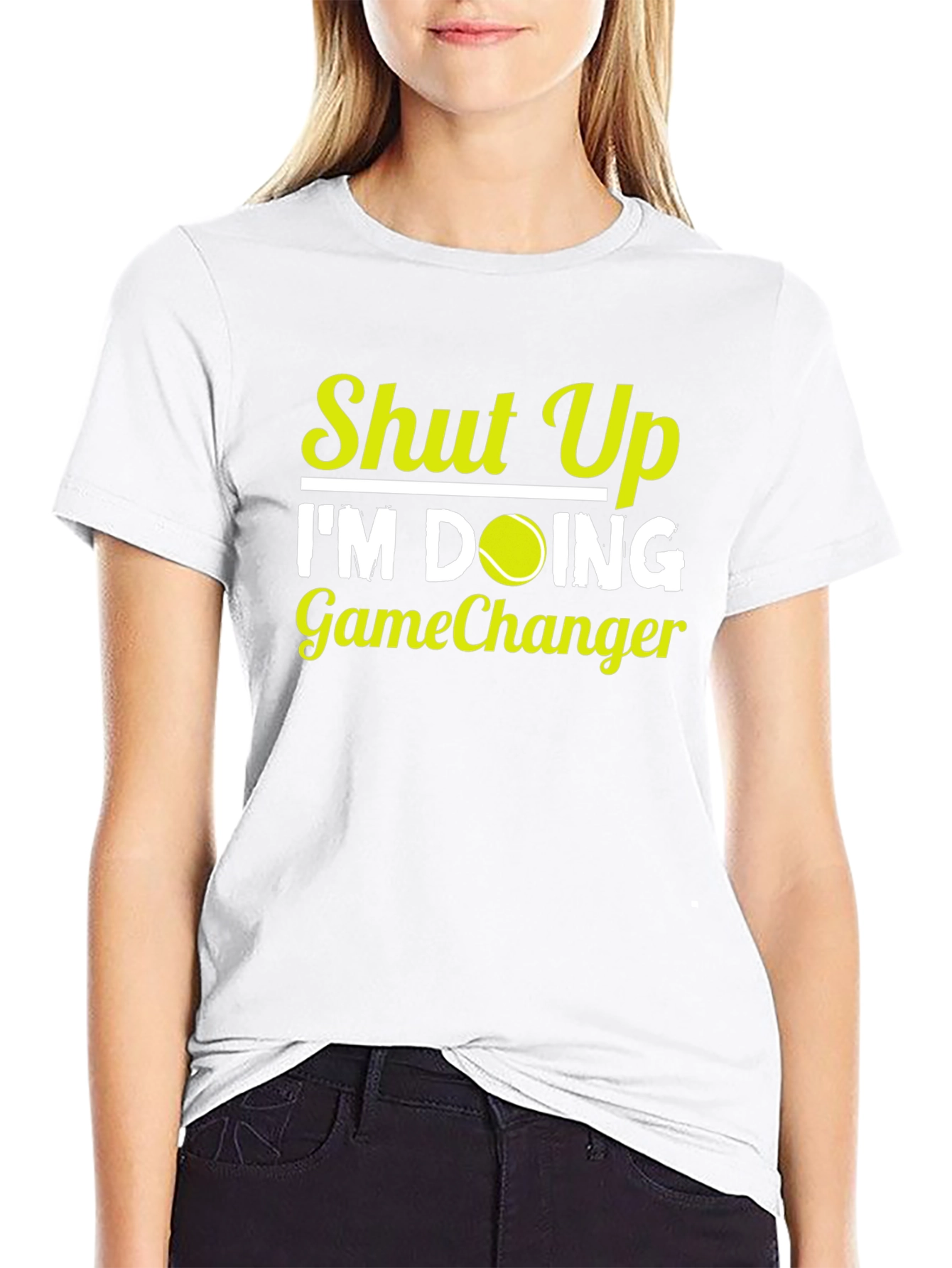 Shut Up Im Doing GameChanger T-Shirt Tennis Player Gift