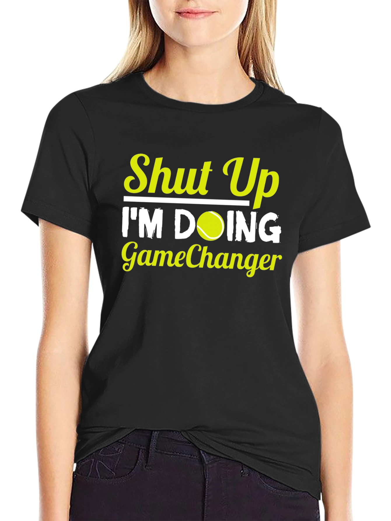 Shut Up Im Doing GameChanger T-Shirt Tennis Player Gift