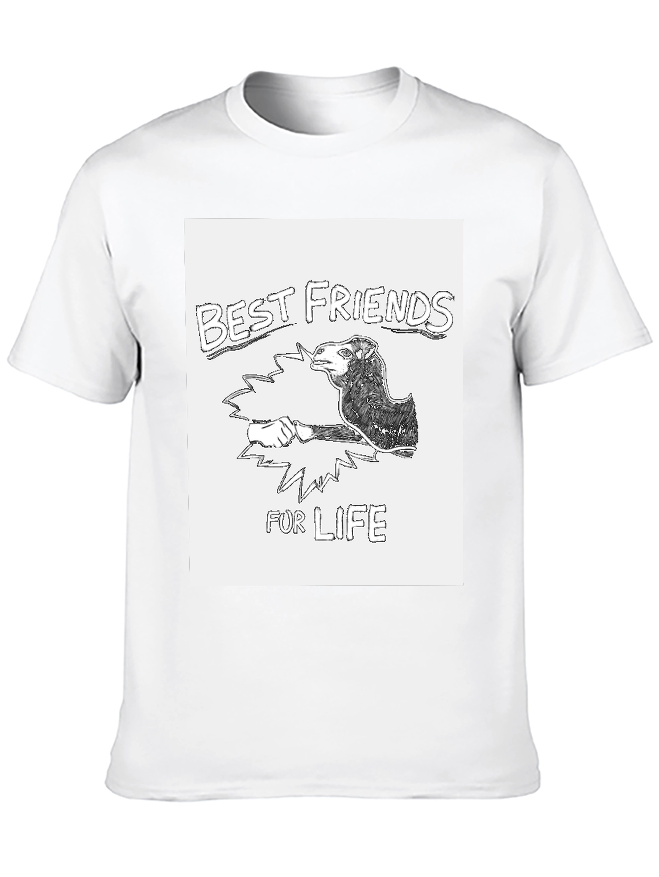 Best Friends For Life Graphic Tee - Black