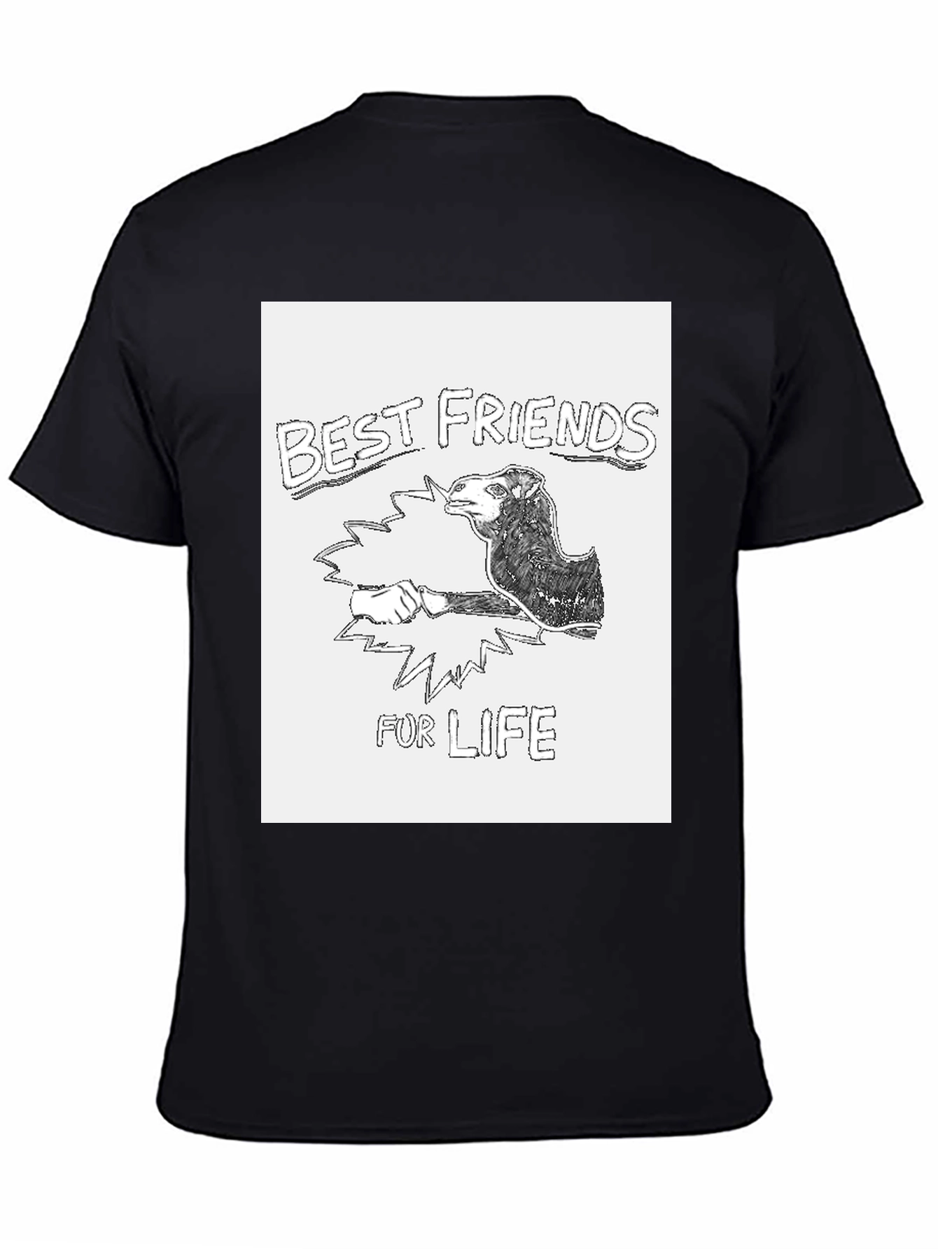 Best Friends For Life Graphic Tee - Black