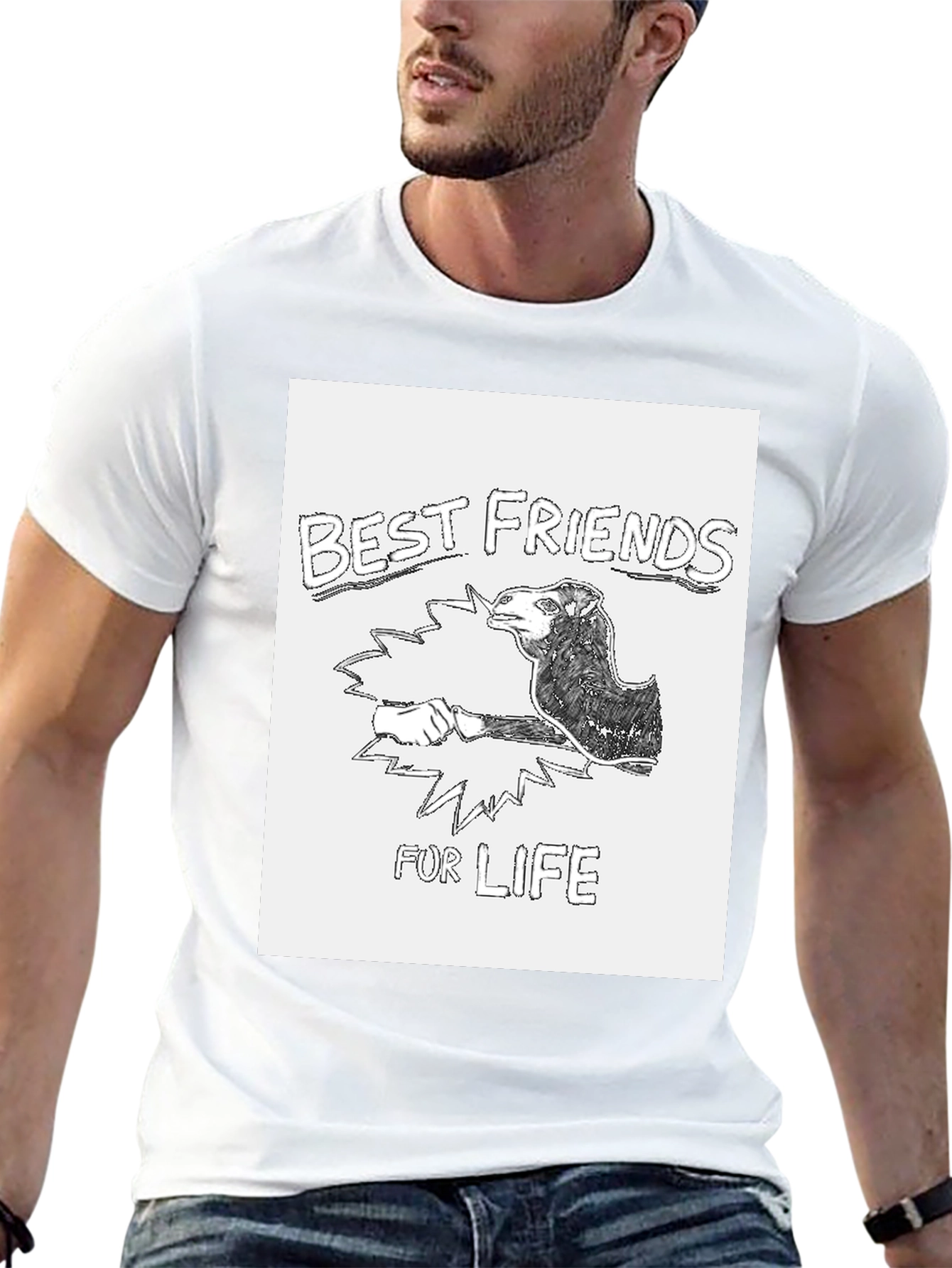 Best Friends For Life Graphic Tee - Black