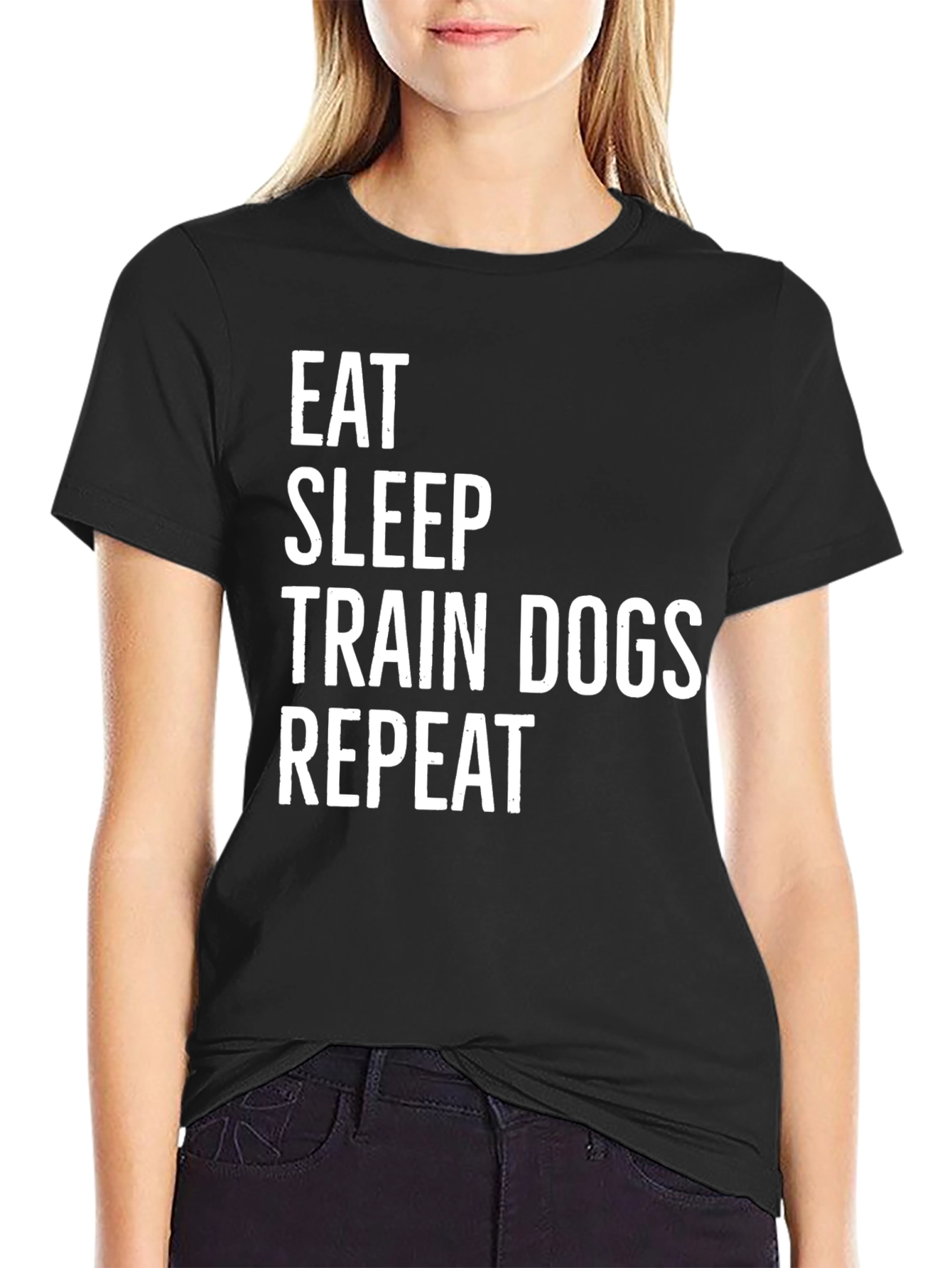 Eat Sleep Train Dogs Repeat T-Shirt