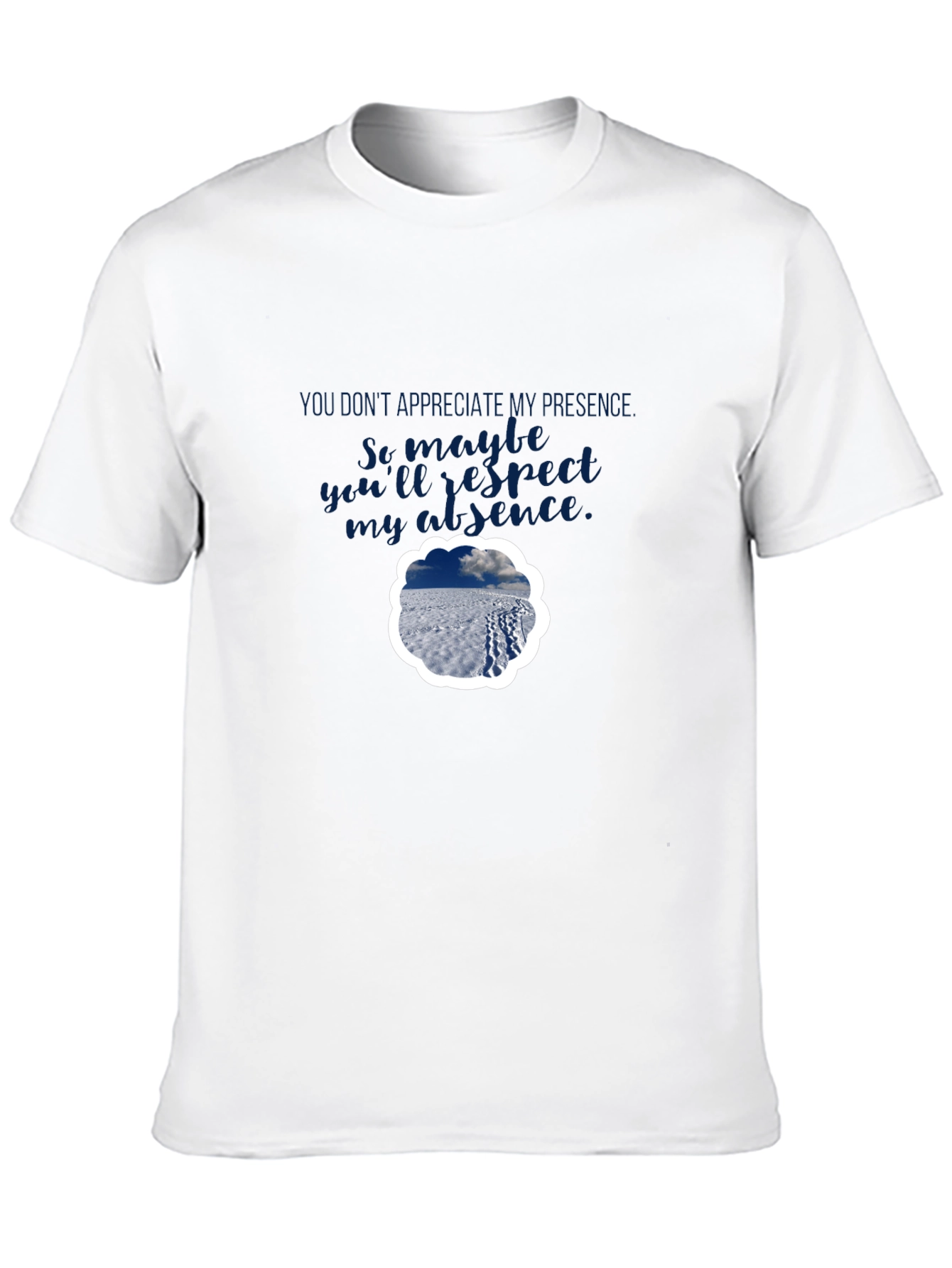 Presence Absence Graphic Tee - Black Casual Shirt