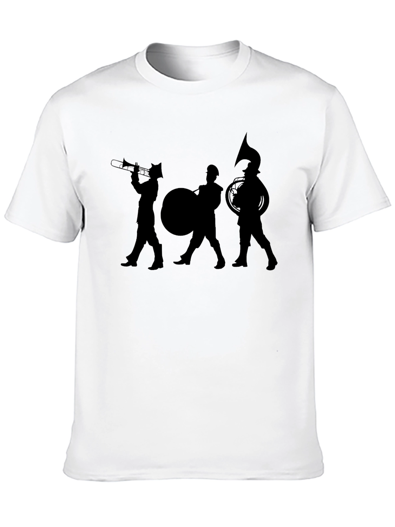 Marching Band Silhouette T-Shirt - Black