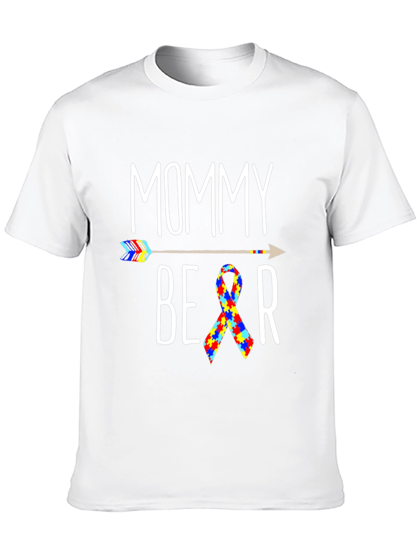 Mommy Bear Autism Awareness T-Shirt