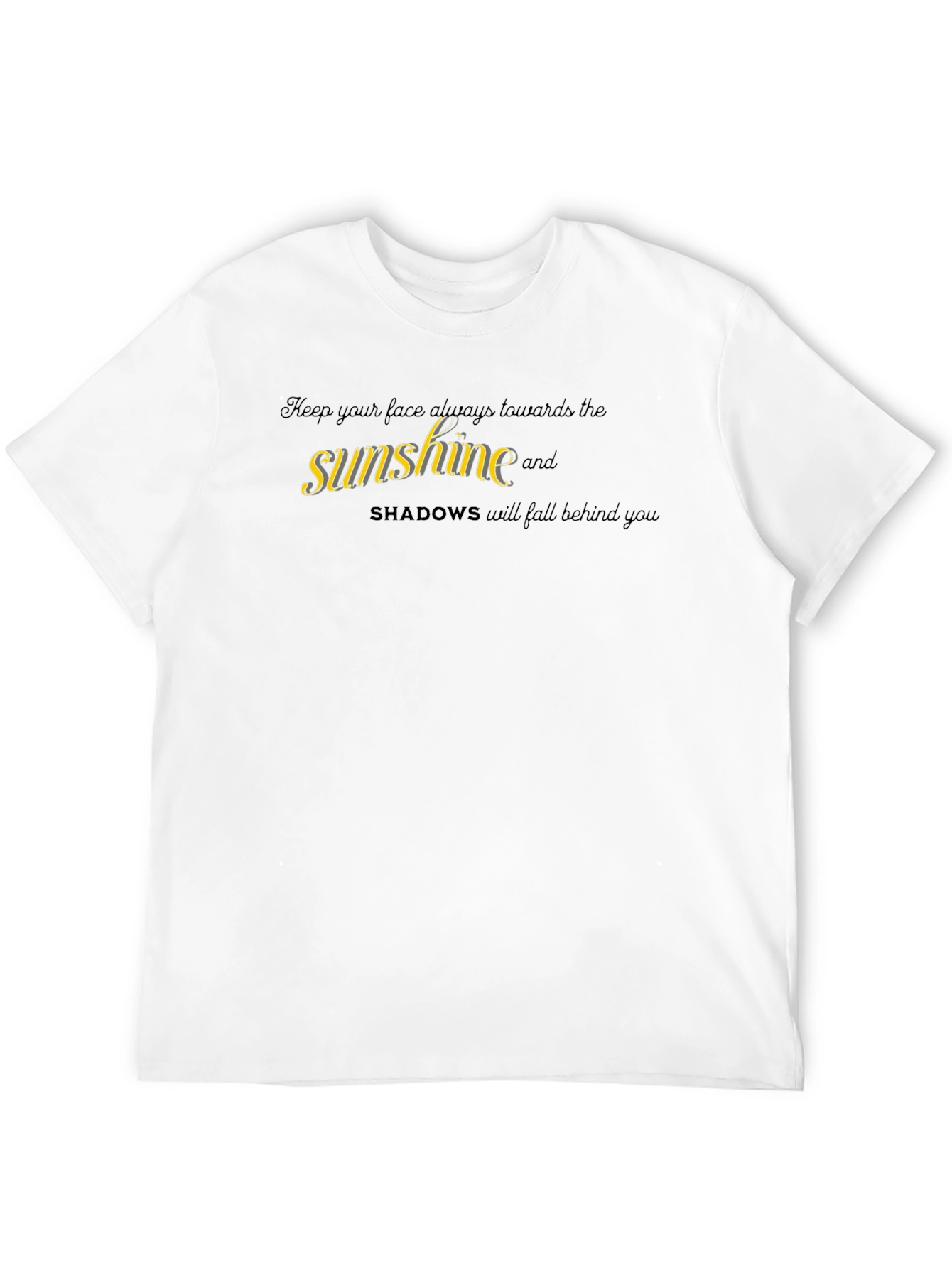Sunshine Shadow Graphic Black T-Shirt