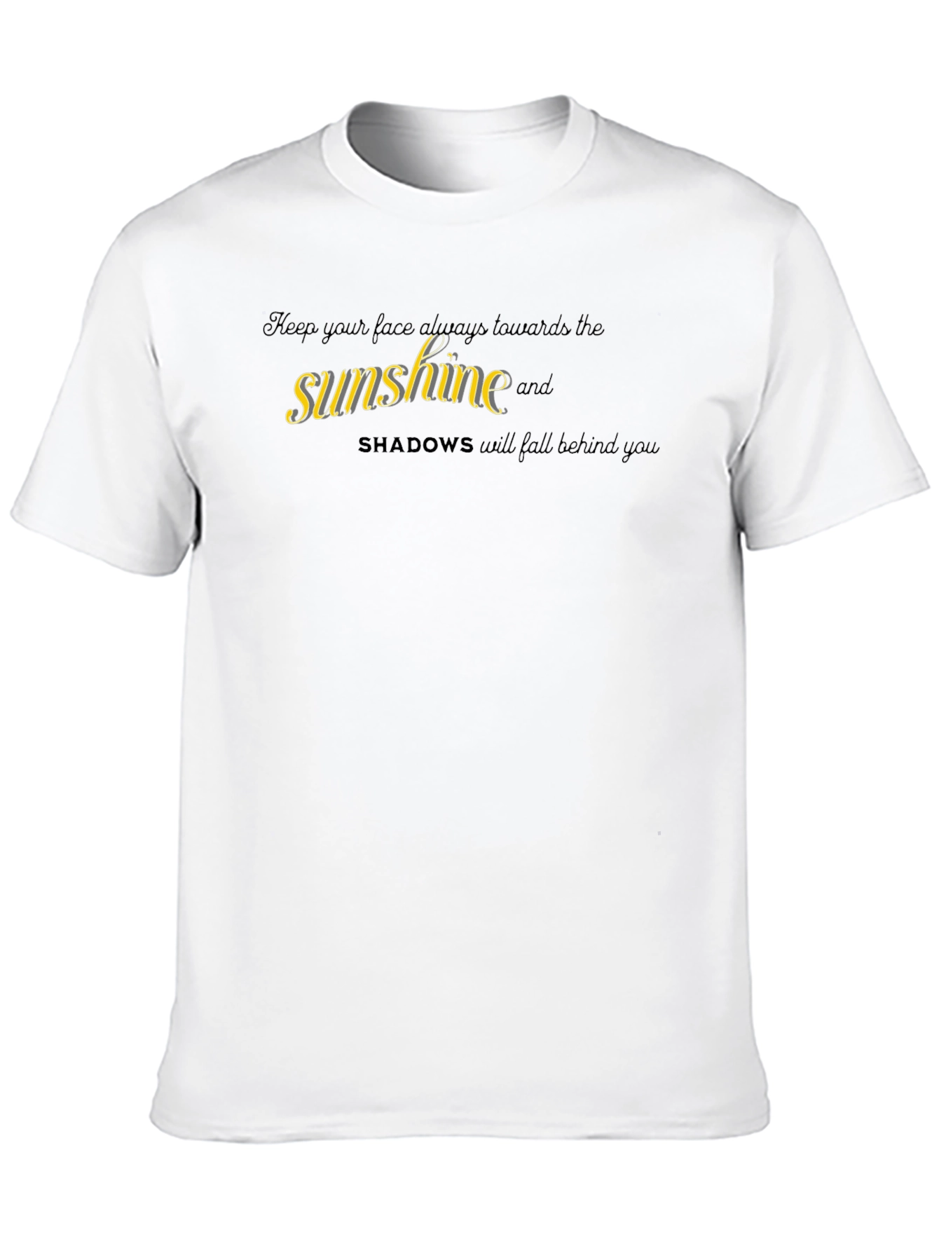 Sunshine Shadow Graphic Black T-Shirt