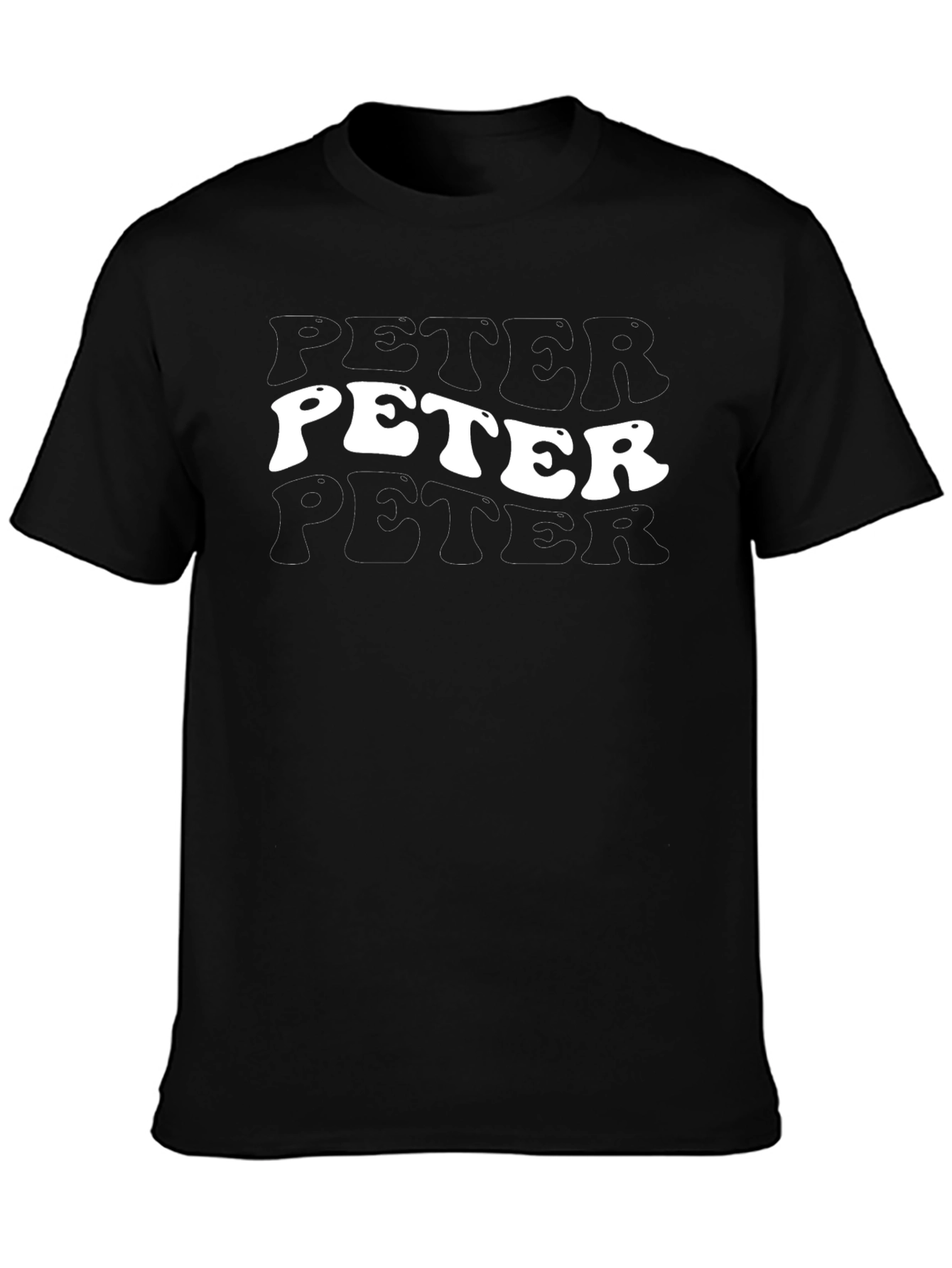 Peter T-Shirt Retro White Font Graphic Tee