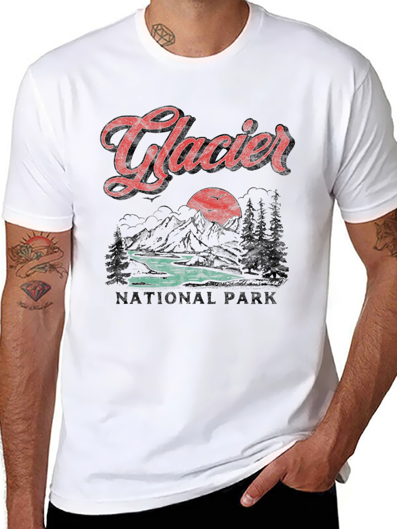 Glacier National Park Graphic T-Shirt