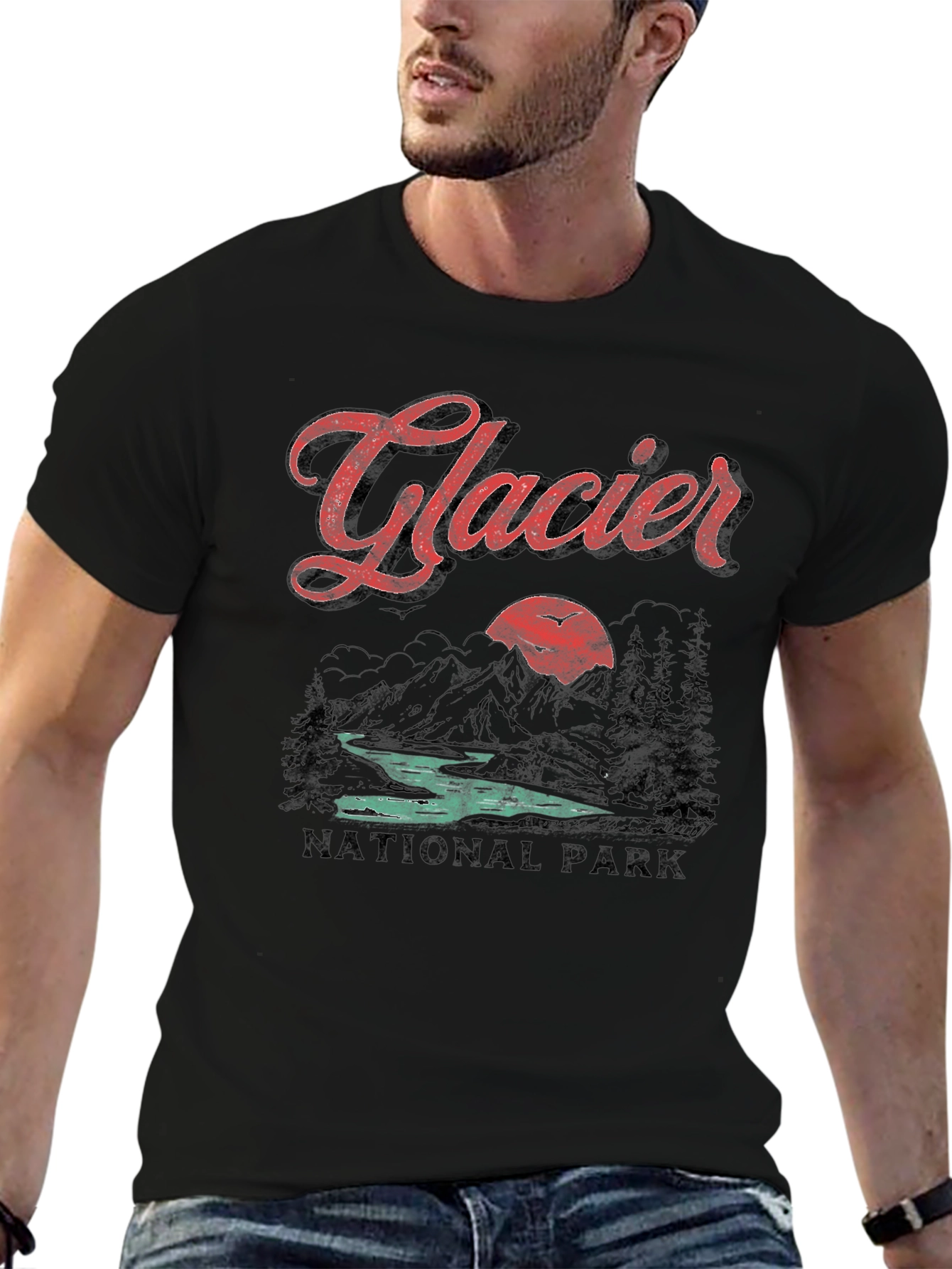 Glacier National Park Graphic T-Shirt