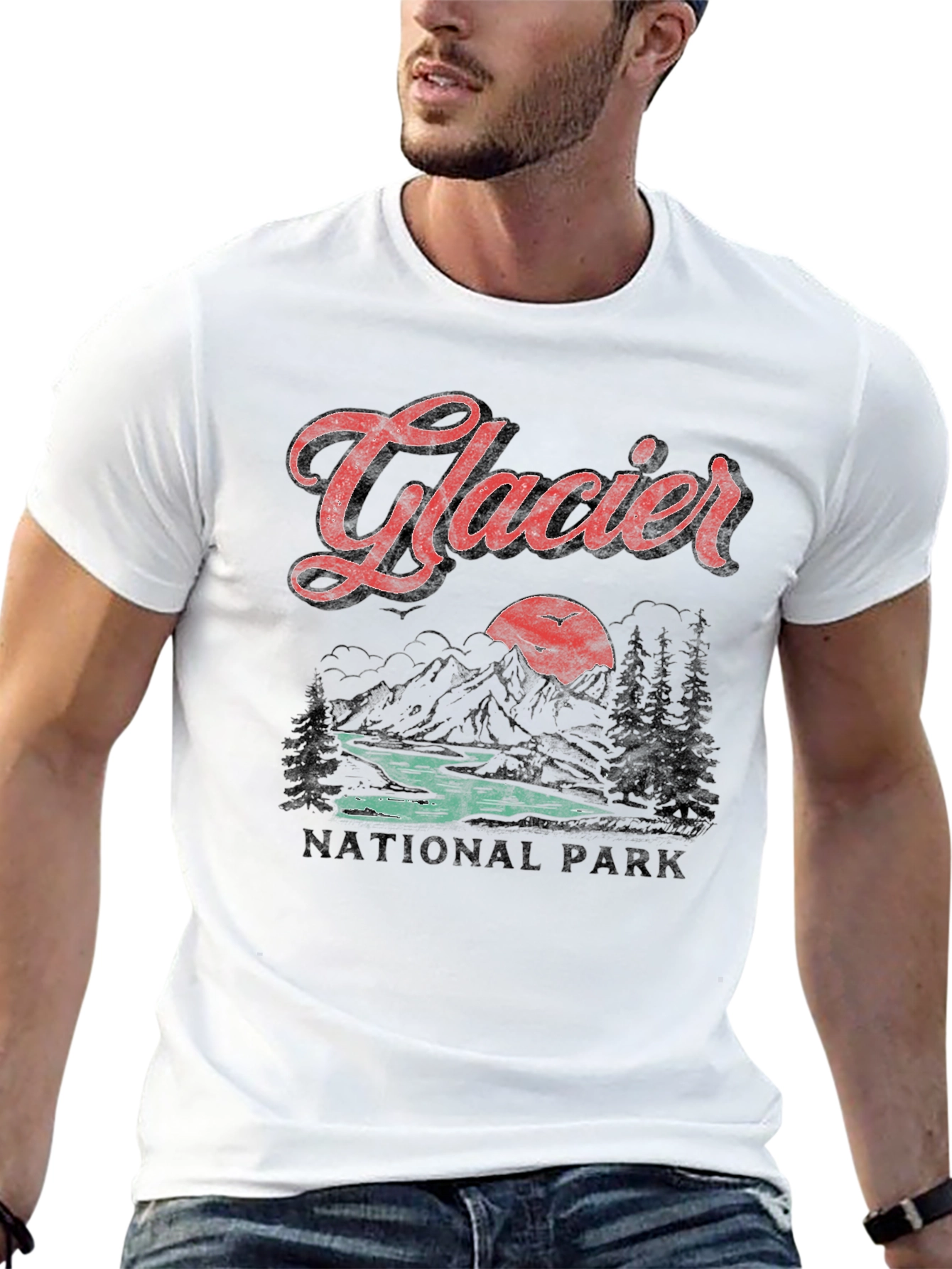 Glacier National Park Graphic T-Shirt