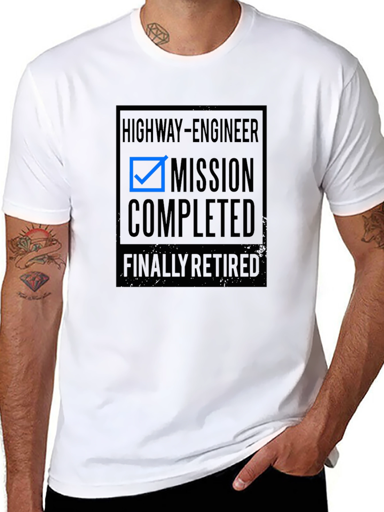 Highway Engineer Retirement T-Shirt - Mission Completed!