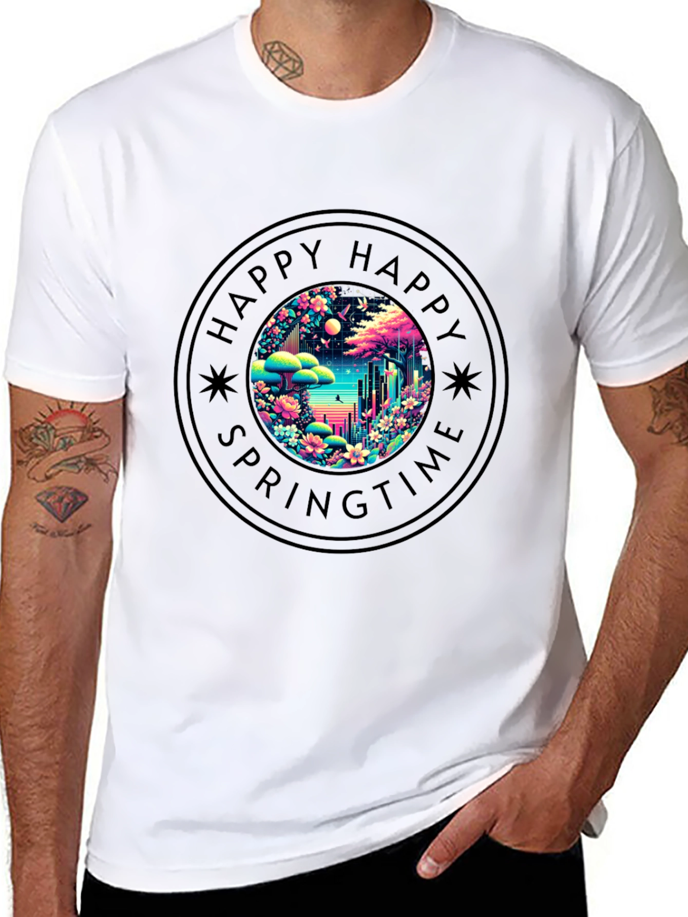 Happy Springtime Graphic Tee - Unisex