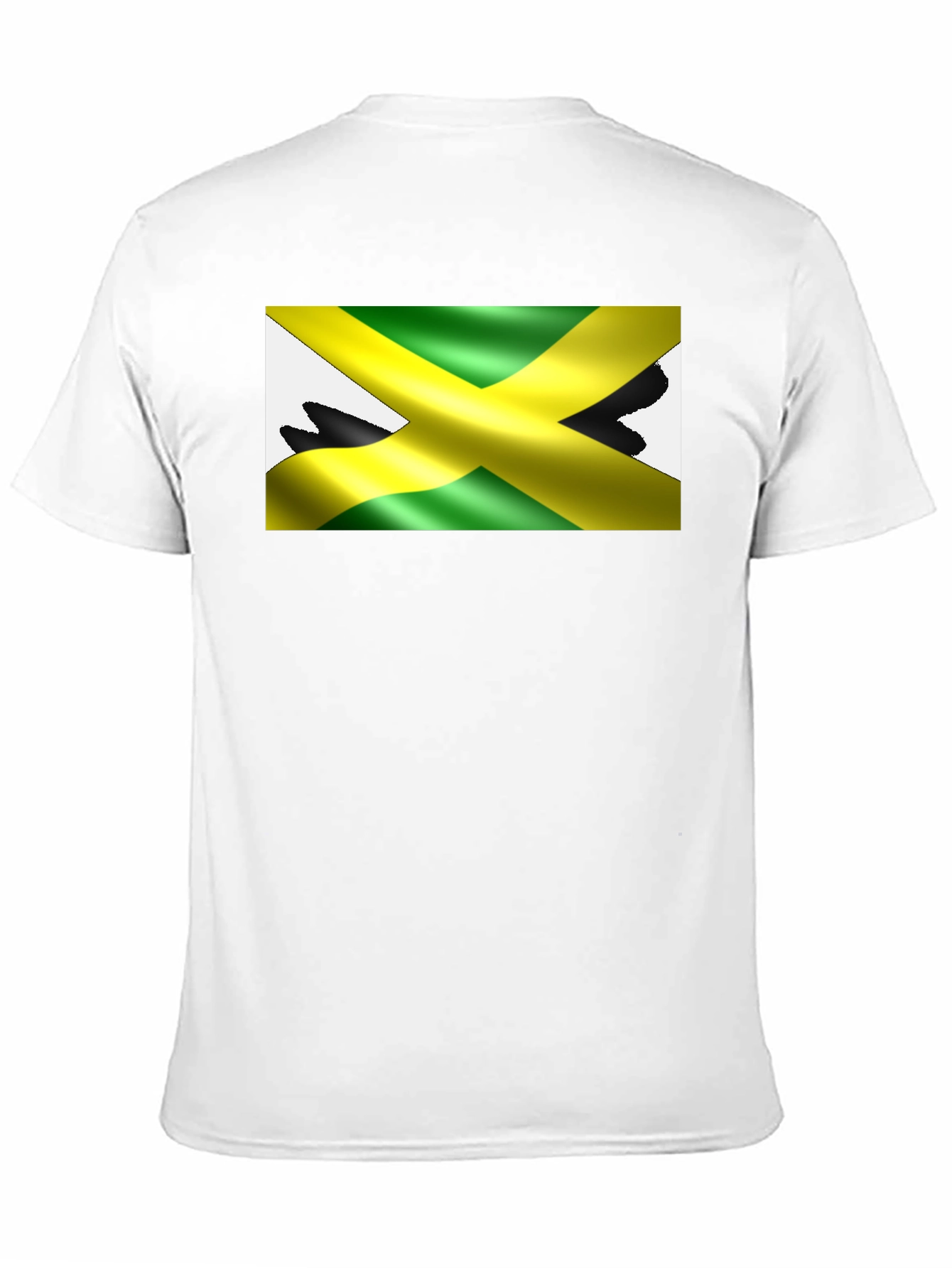 Jamaica Flag T-Shirt - Black Crew Neck Tee