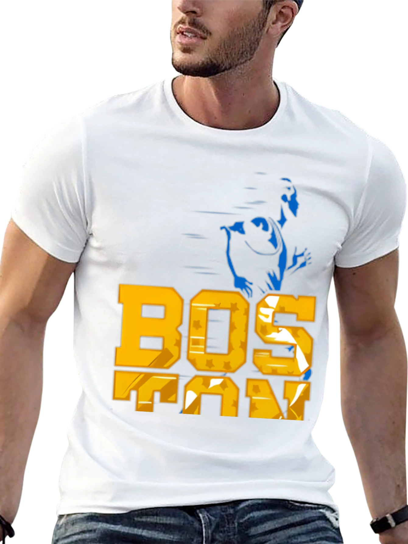Boston Fan Tee - Black Short Sleeve T-Shirt