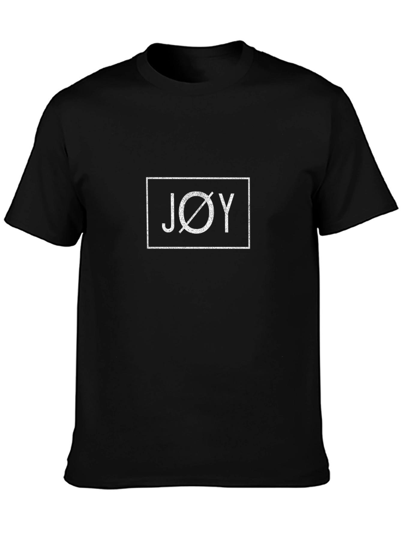 JOY Graphic Print Black T-Shirt