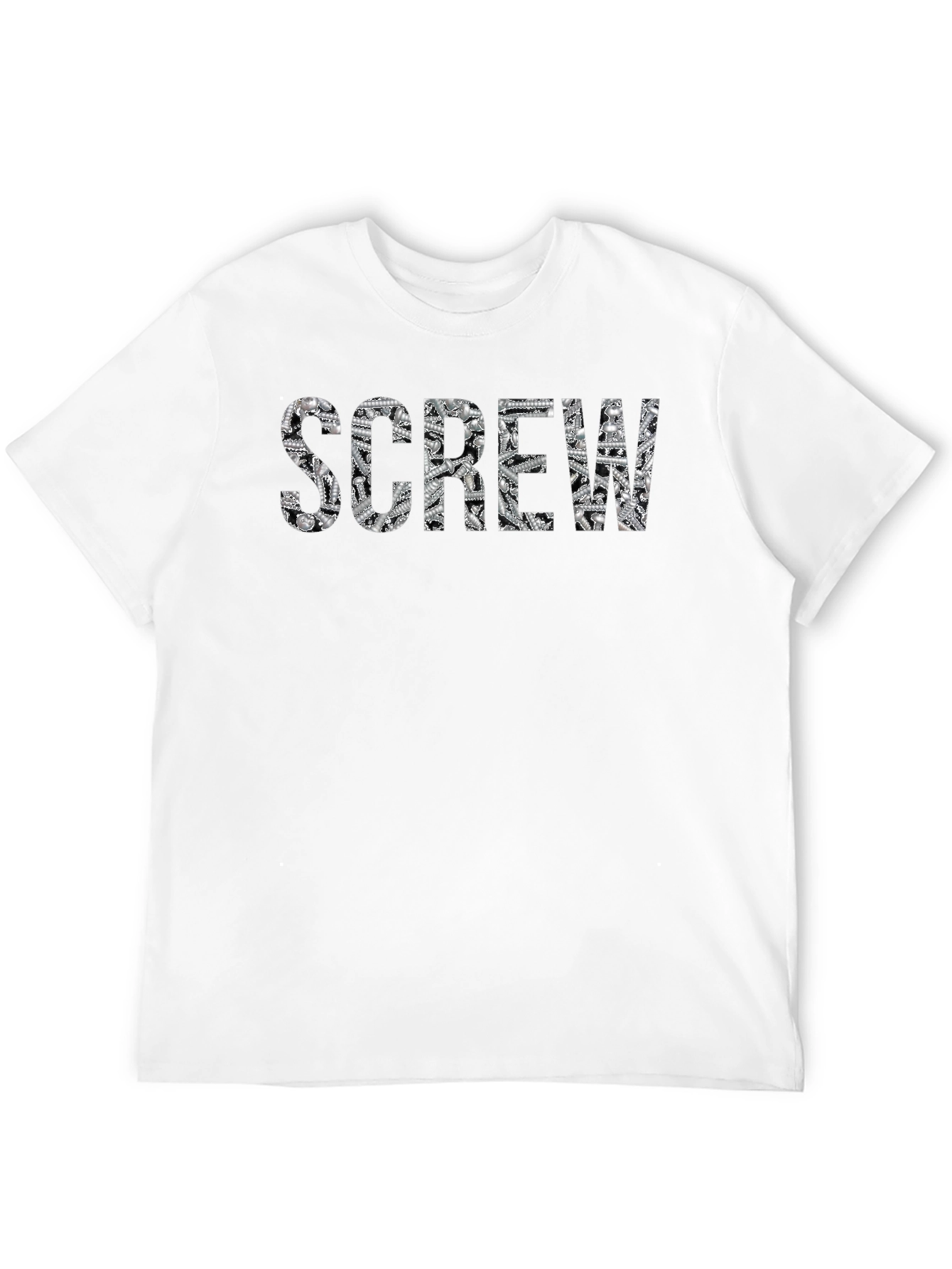 Screw Graphic Tee - Novelty Print Shirt