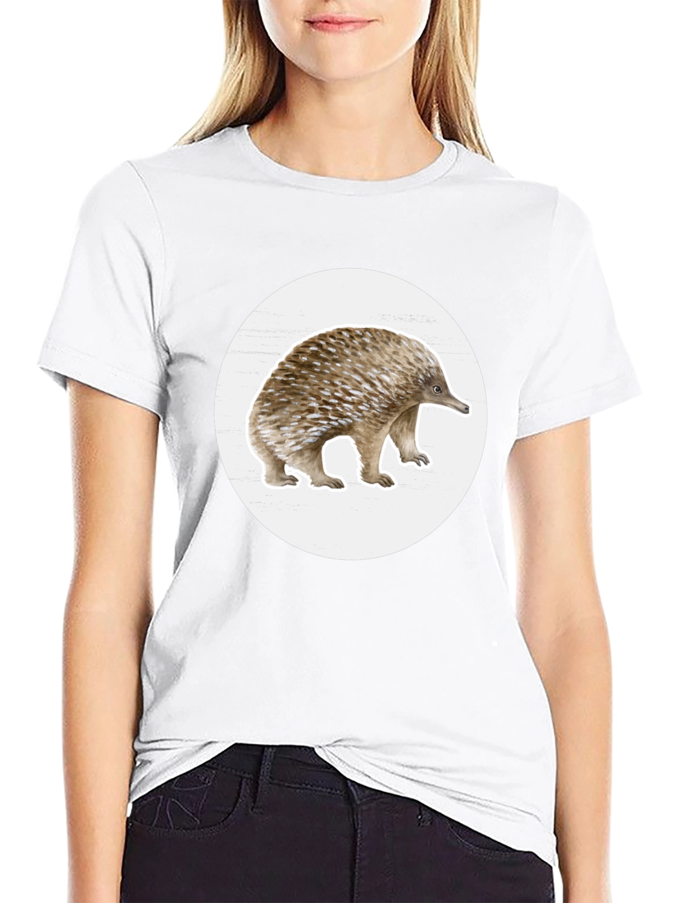 Echidna Graphic T-Shirt - Black Cotton Tee
