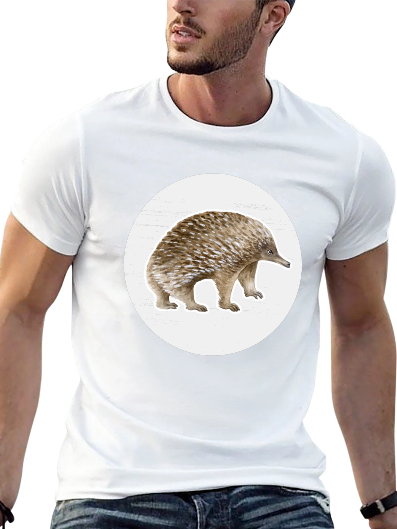 Echidna Graphic T-Shirt - Black Cotton Tee