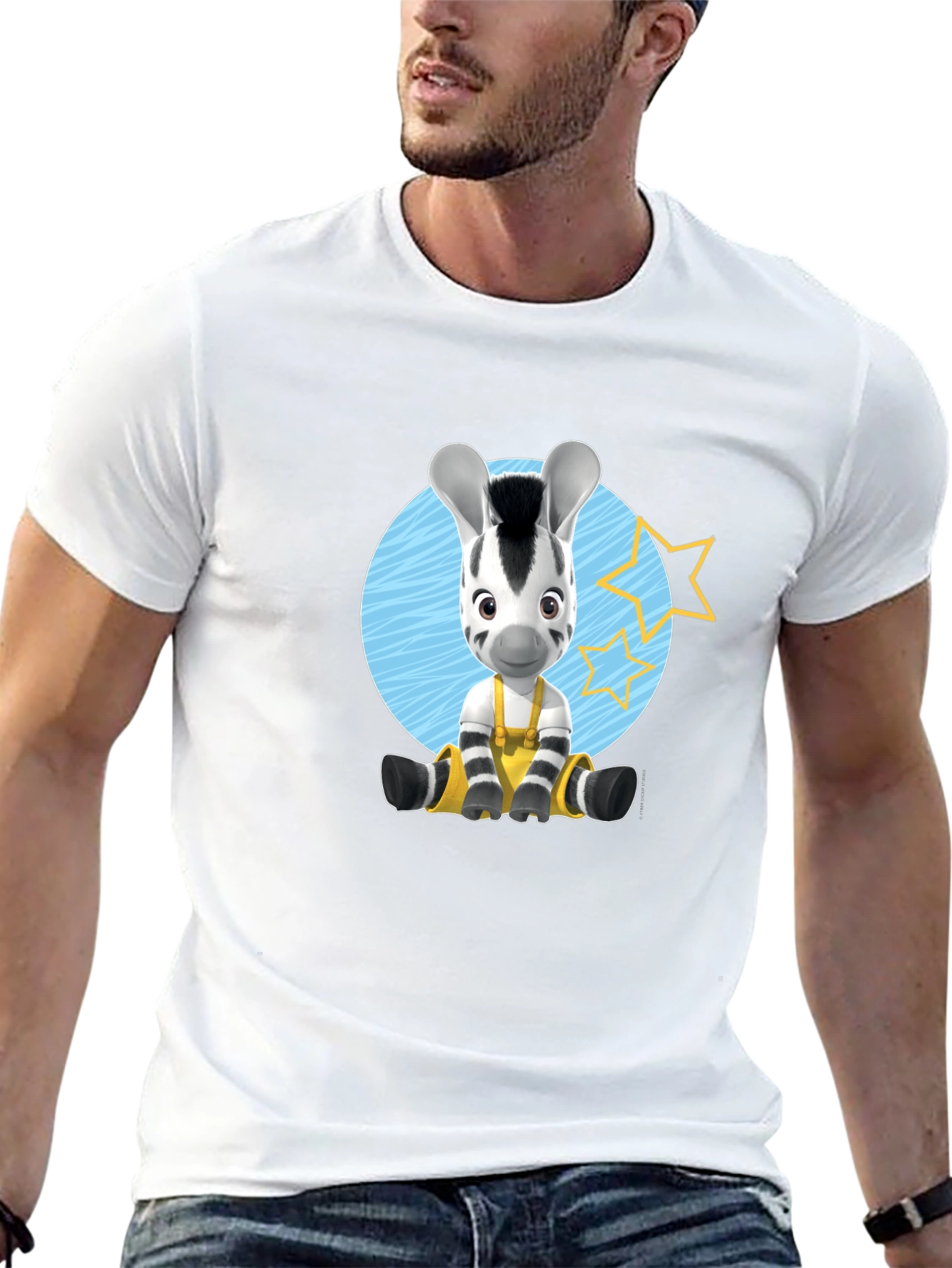 Zebra Cartoon Graphic T-Shirt