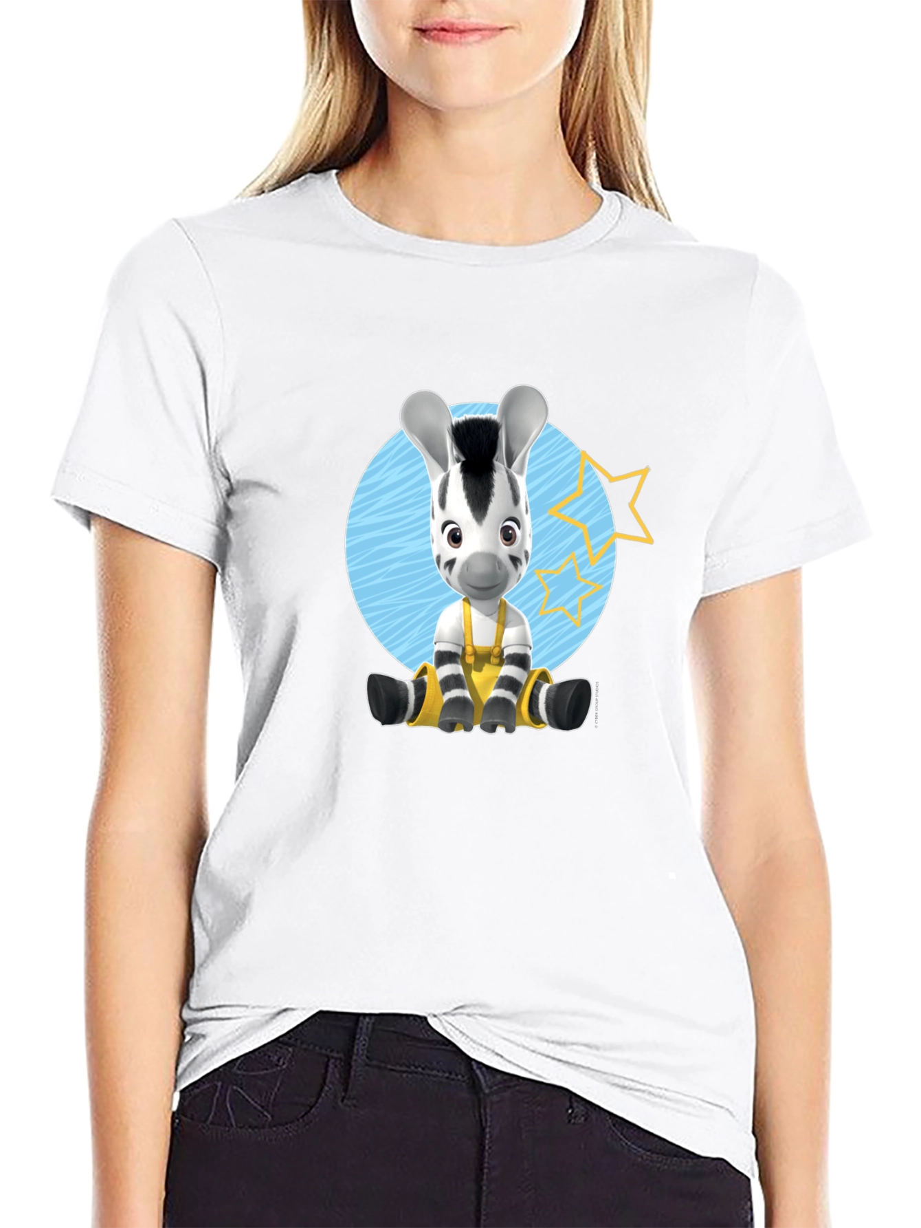 Zebra Cartoon Graphic T-Shirt