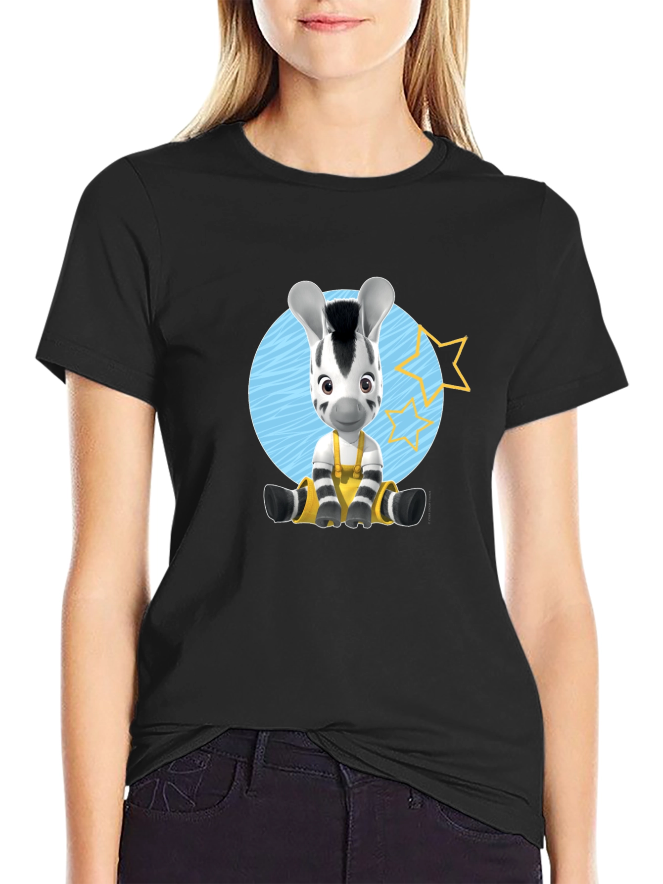 Zebra Cartoon Graphic T-Shirt