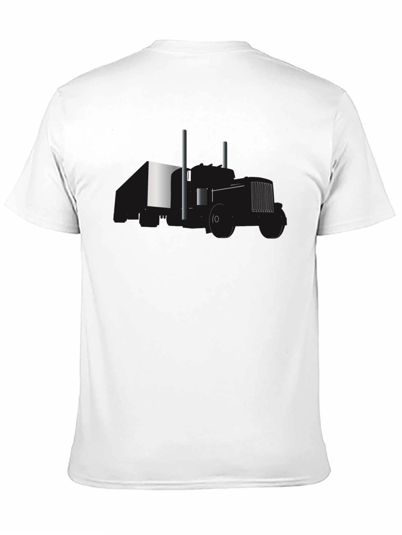 Abstract Tractor Graphic Black T-Shirt