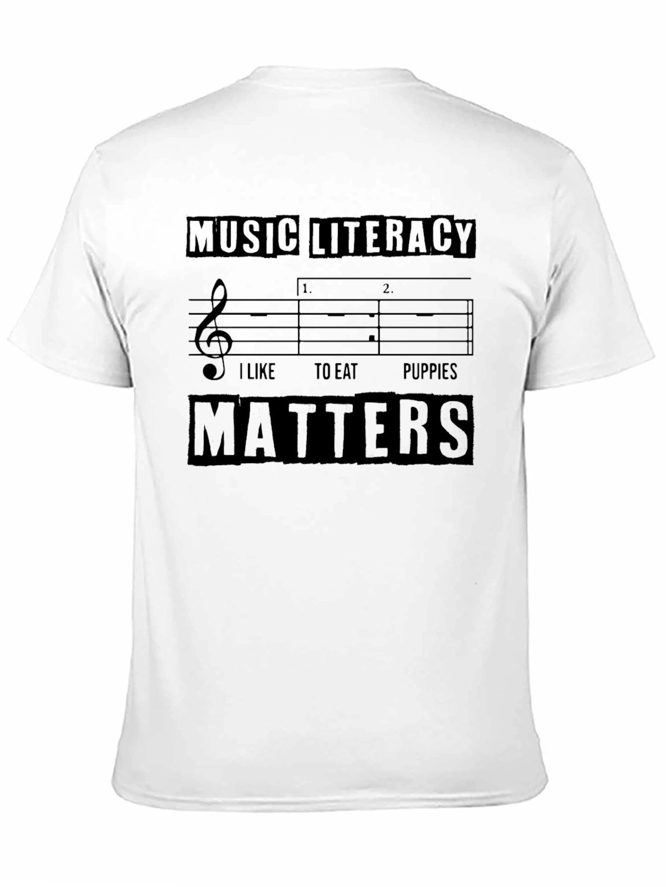 Music Literacy Matters Funny T-Shirt
