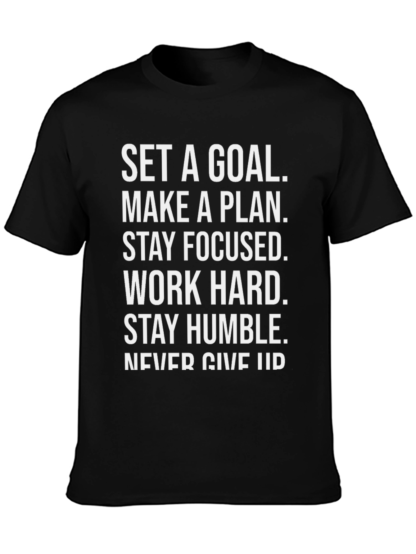 Motivational Graphic T-Shirt: Set Goals