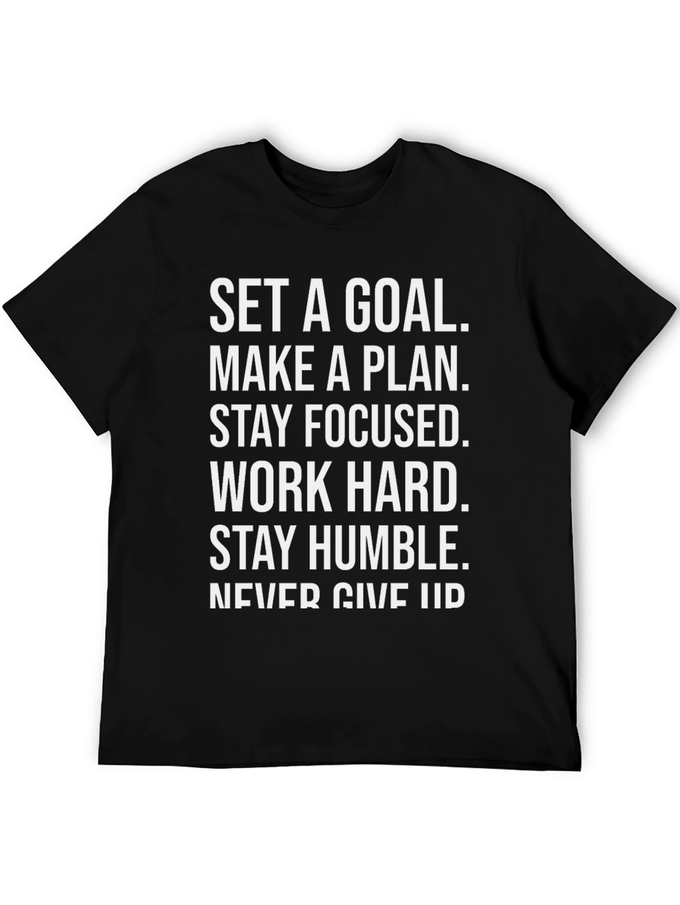 Motivational Graphic T-Shirt: Set Goals