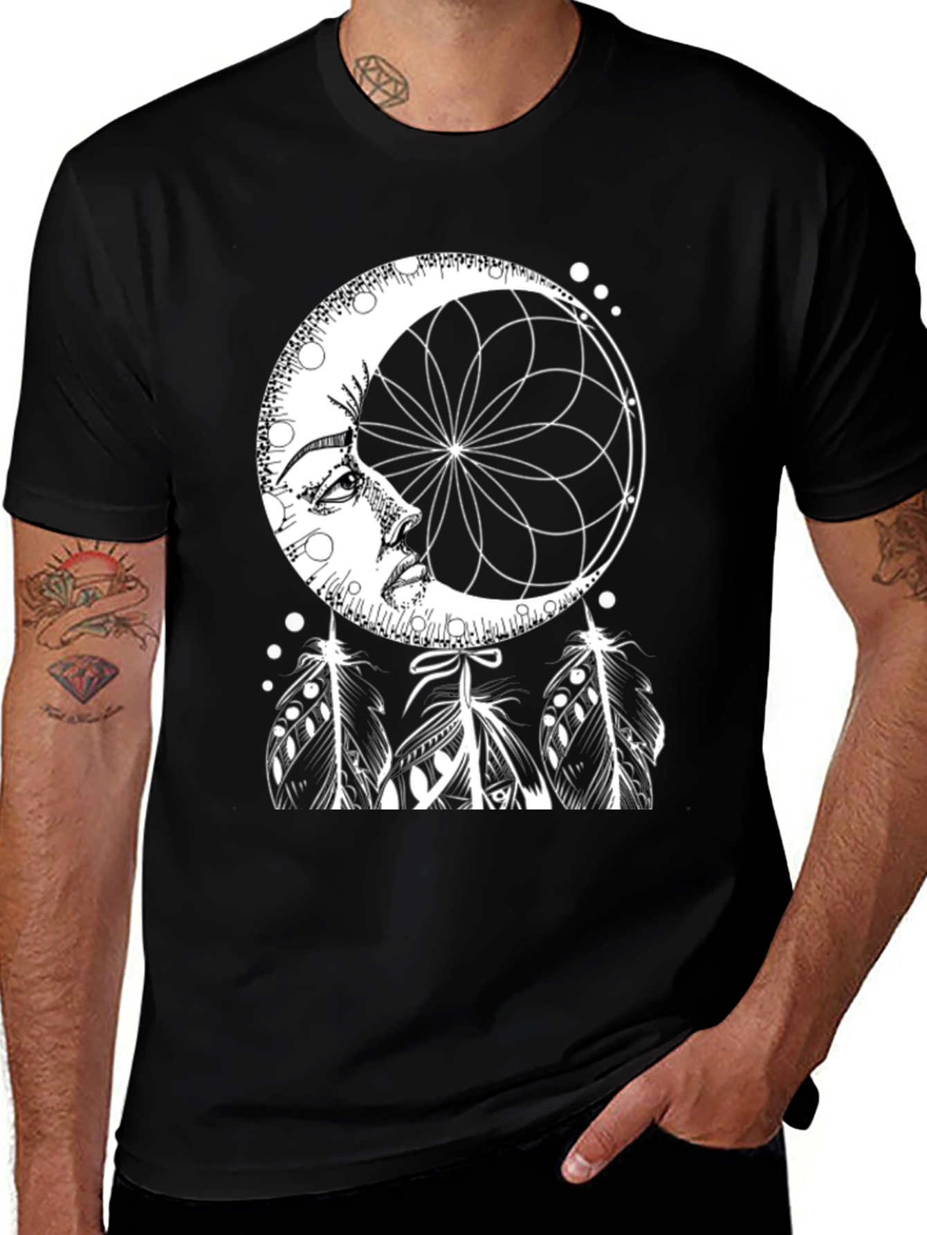 Dreamy Moon Phase Graphic Tee