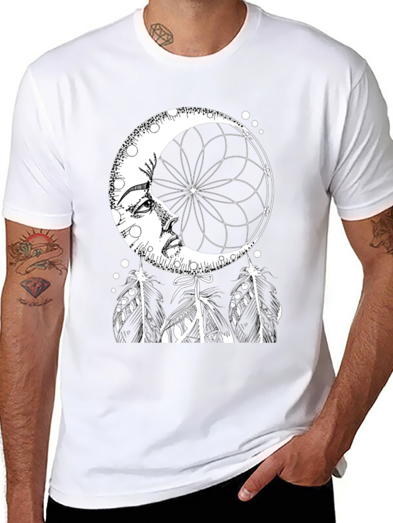 Dreamy Moon Phase Graphic Tee
